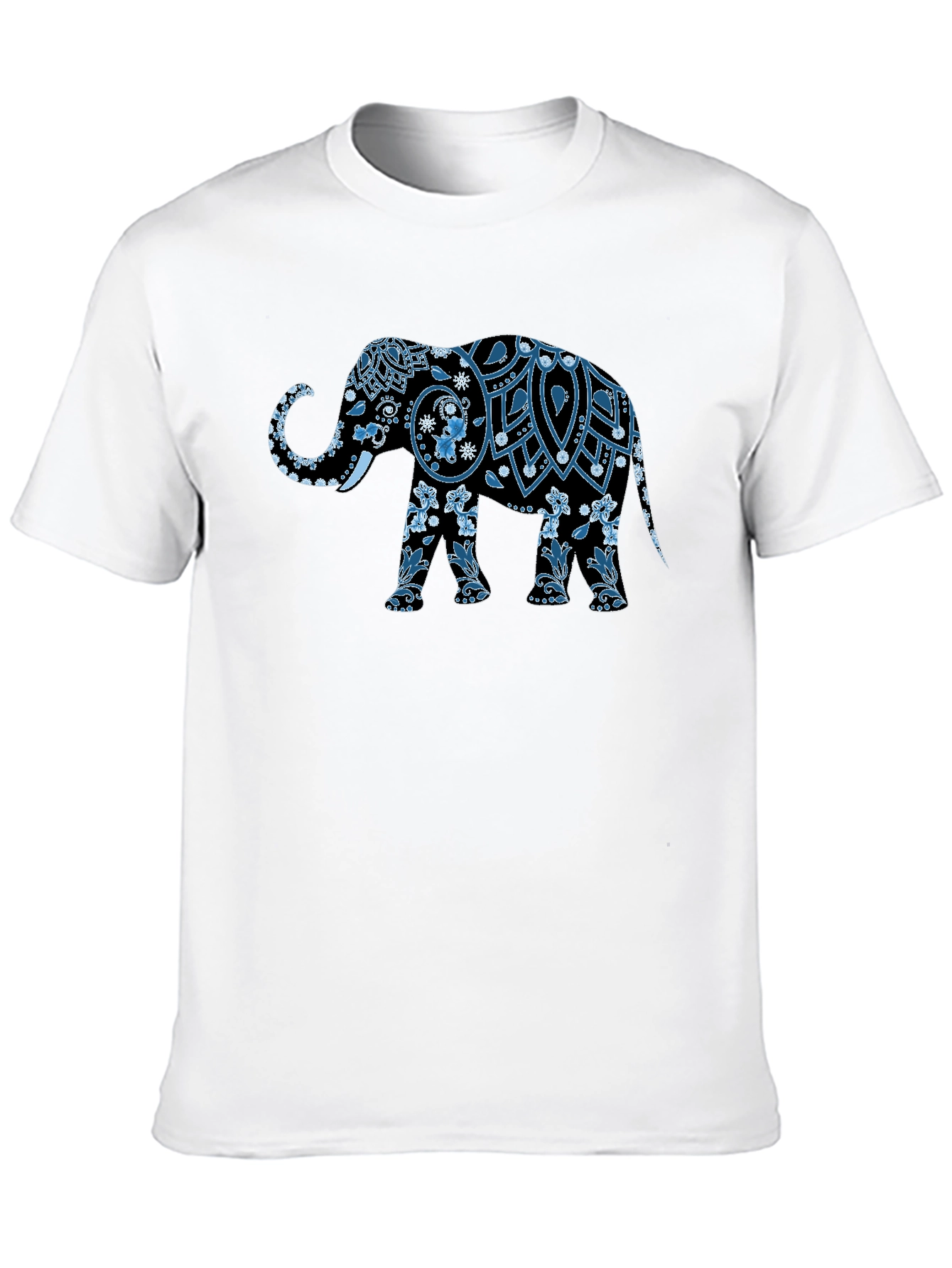Elephant Graphic Print Mens T-Shirt