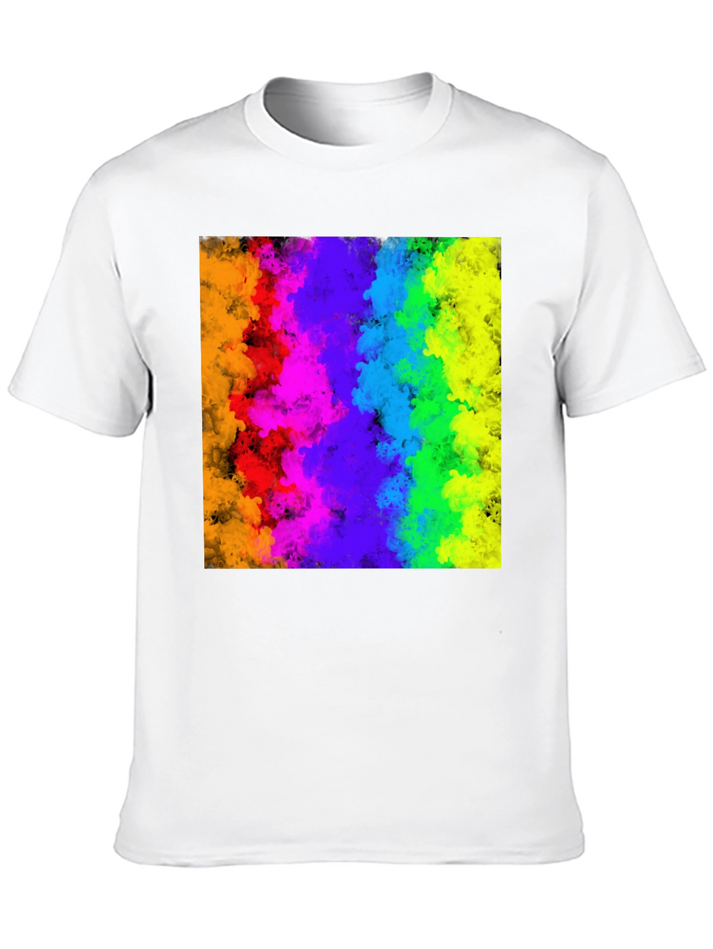 Rainbow Cloud Graphic Black T-Shirt