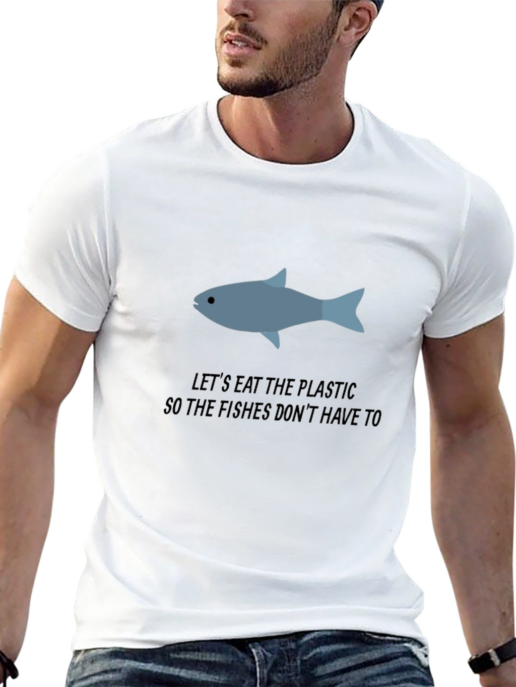 Eat Plastic Eco Tee - Save the Fishes
