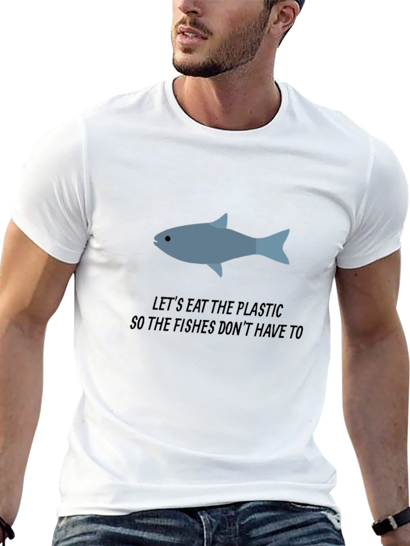 Eat Plastic Eco Tee - Save the Fishes