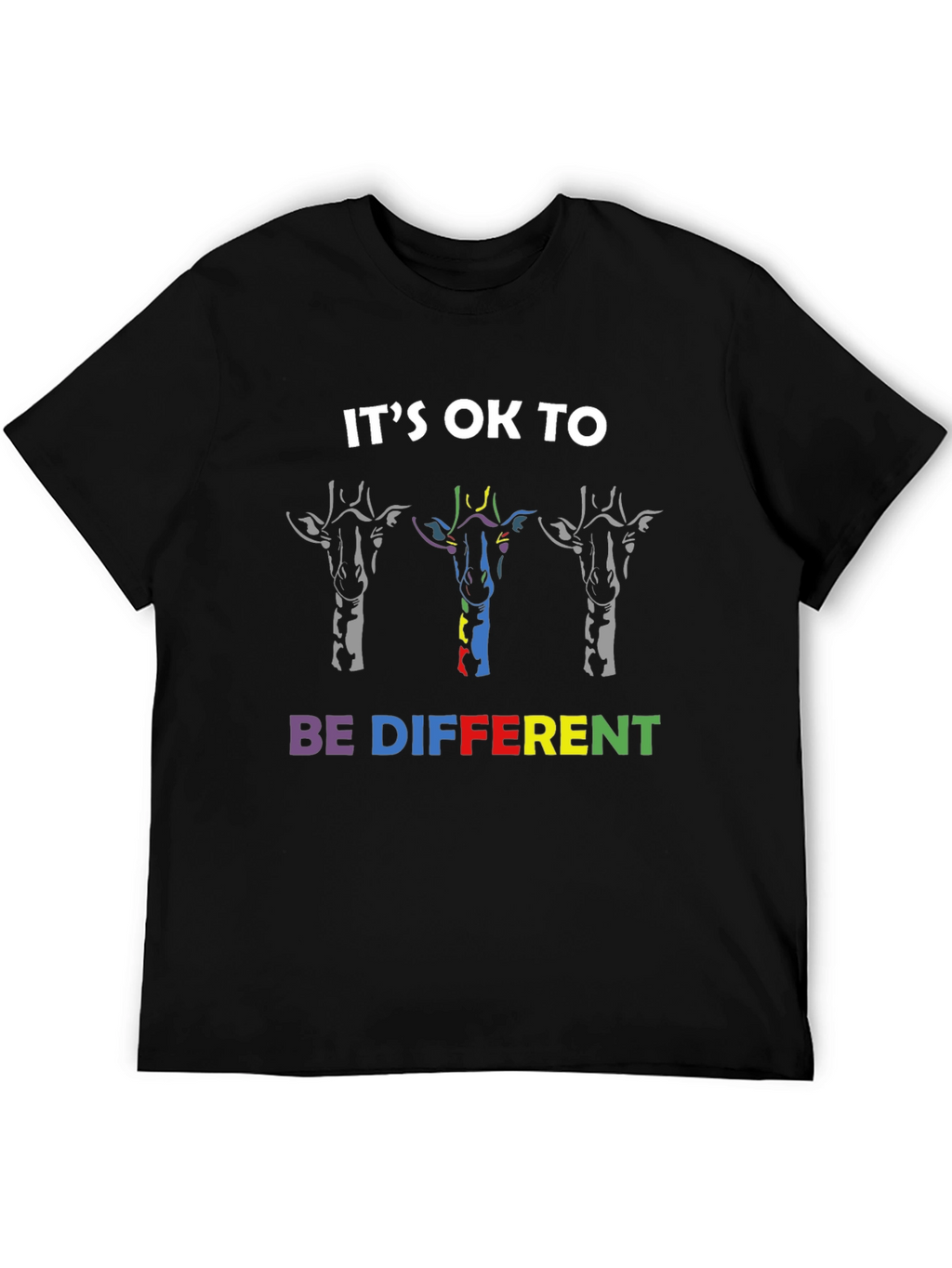 Its OK To Be Different Giraffe Graphic Tee