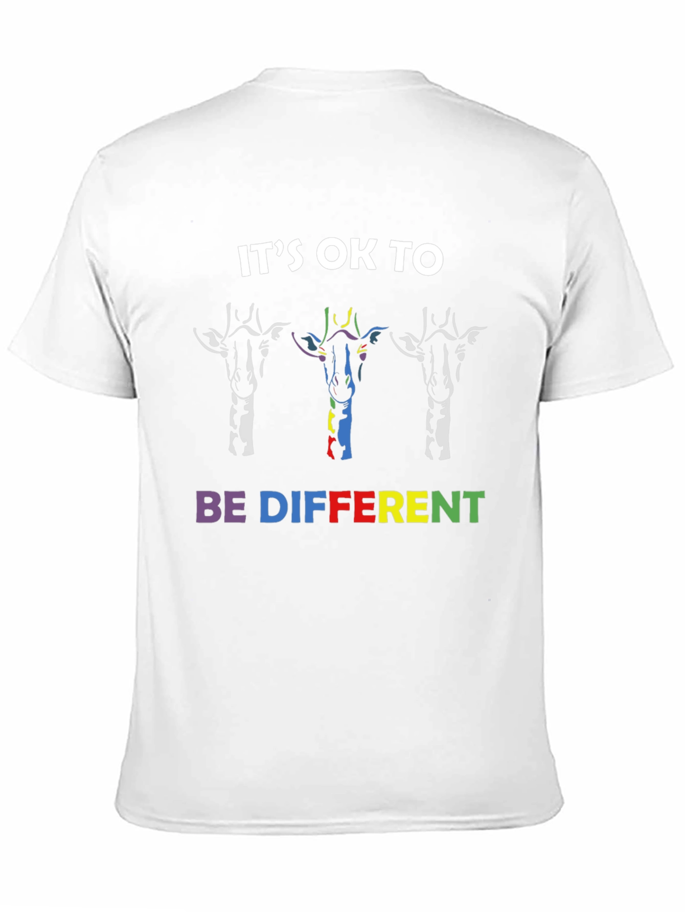 Its OK To Be Different Giraffe Graphic Tee