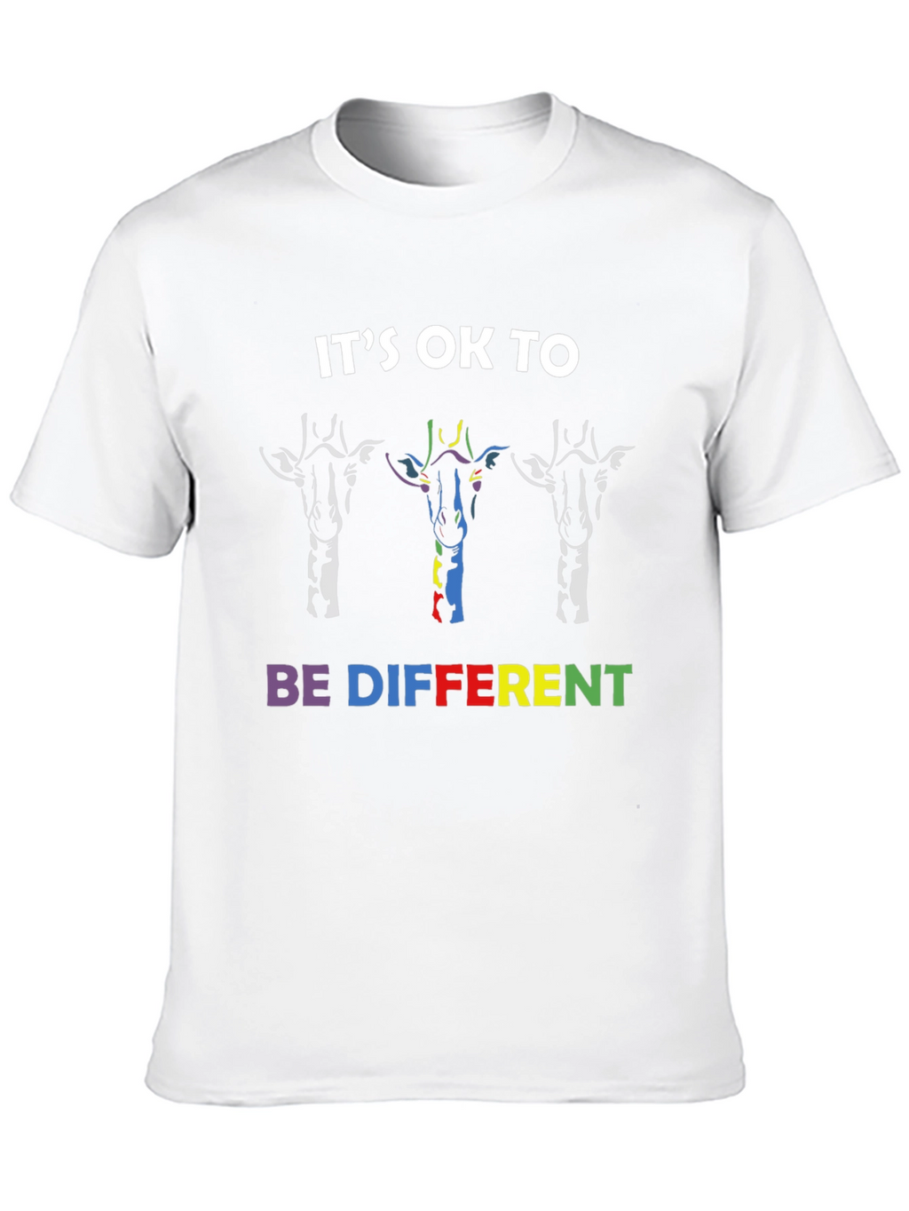 Its OK To Be Different Giraffe Graphic Tee