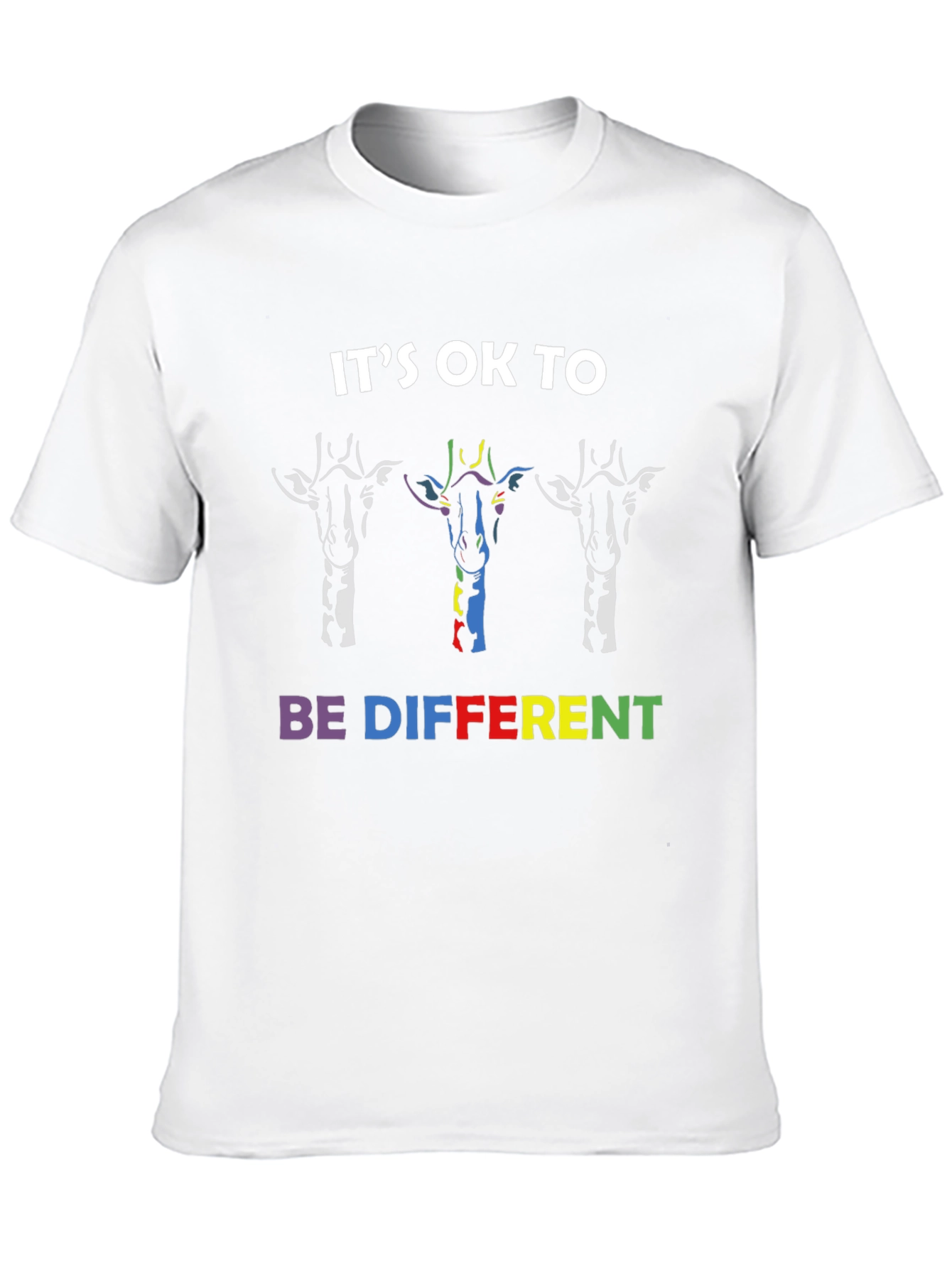 Its OK To Be Different Giraffe Graphic Tee