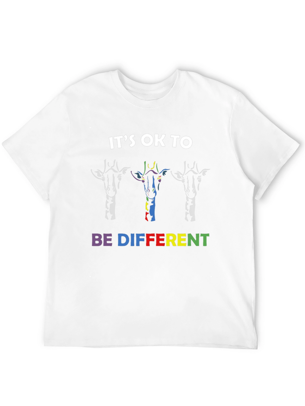 Its OK To Be Different Giraffe Graphic Tee