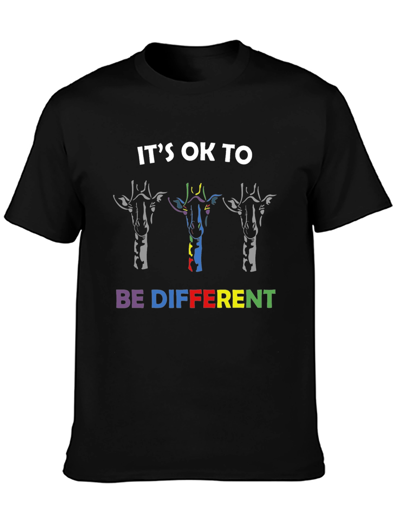 Its OK To Be Different Giraffe Graphic Tee