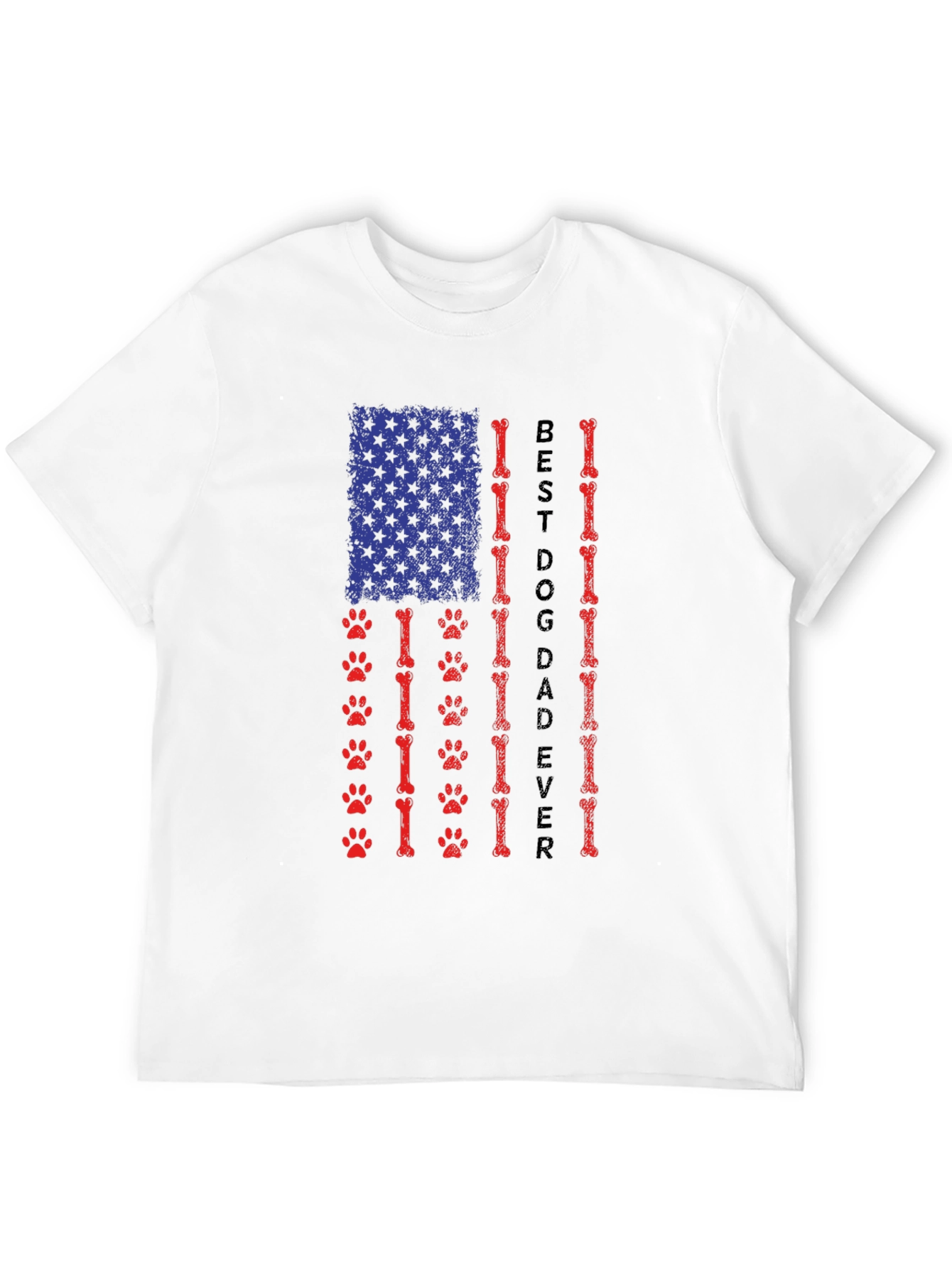 Best Dog Dad Ever Patriotic T-Shirt
