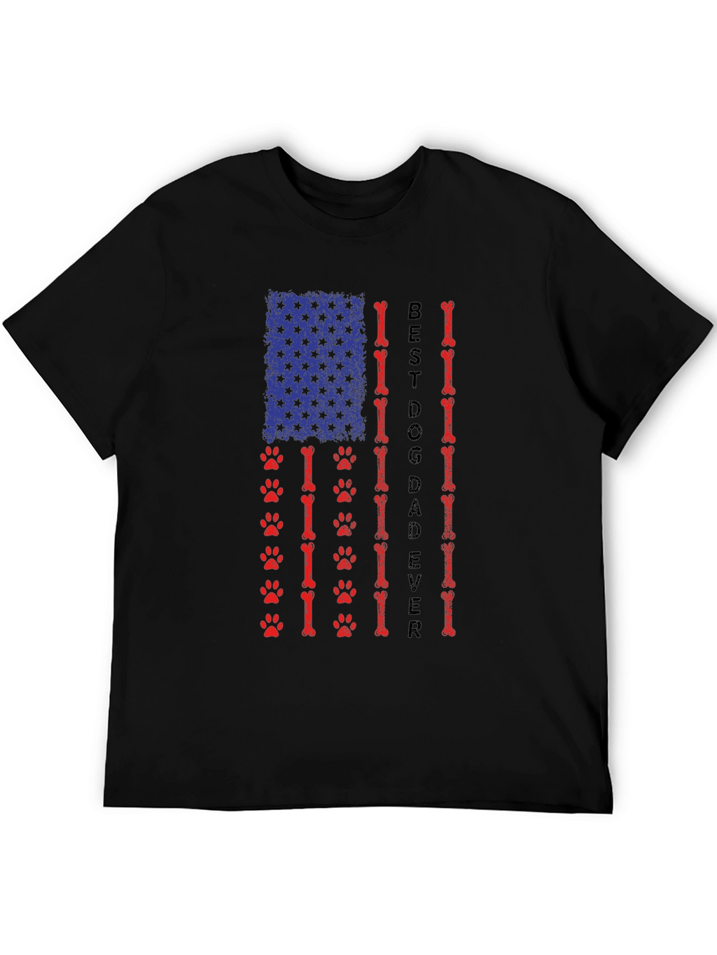 Best Dog Dad Ever Patriotic T-Shirt