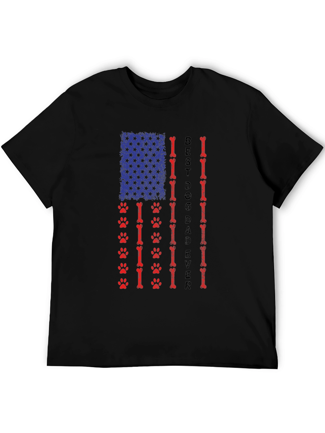 Best Dog Dad Ever Patriotic T-Shirt