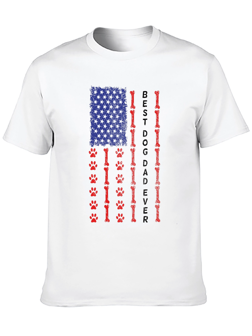 Best Dog Dad Ever Patriotic T-Shirt