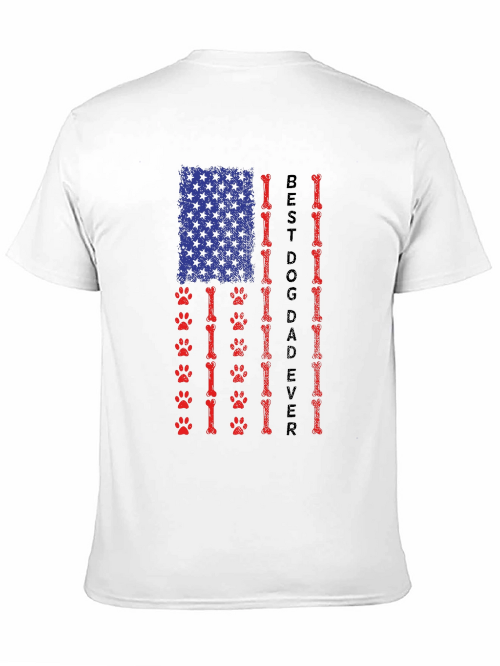 Best Dog Dad Ever Patriotic T-Shirt