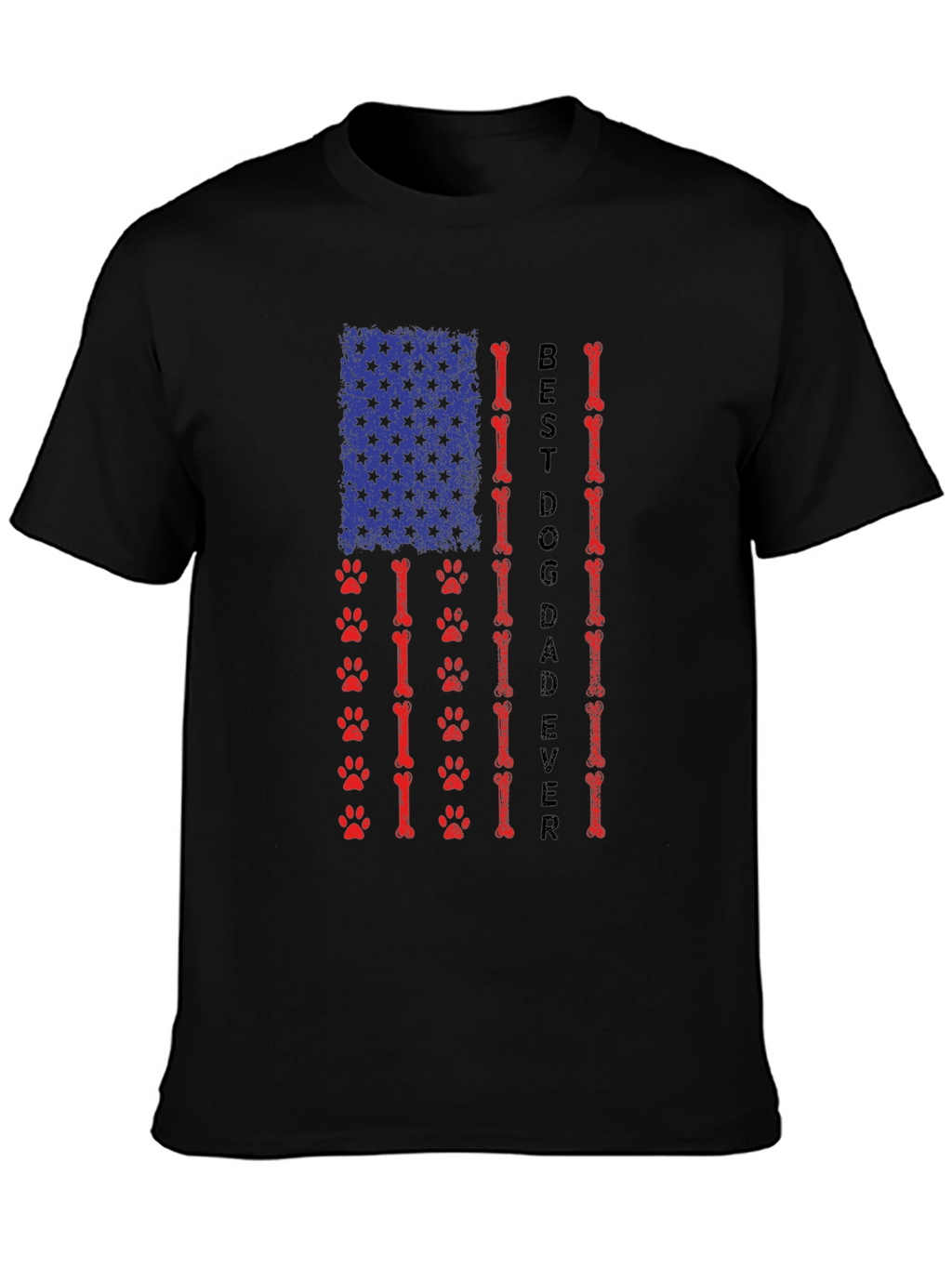 Best Dog Dad Ever Patriotic T-Shirt