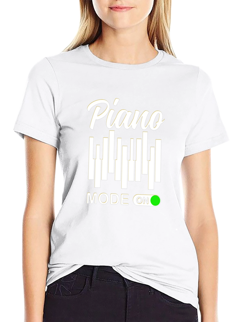 Piano Mode On Graphic T-Shirt