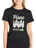 Piano Mode On Graphic T-Shirt