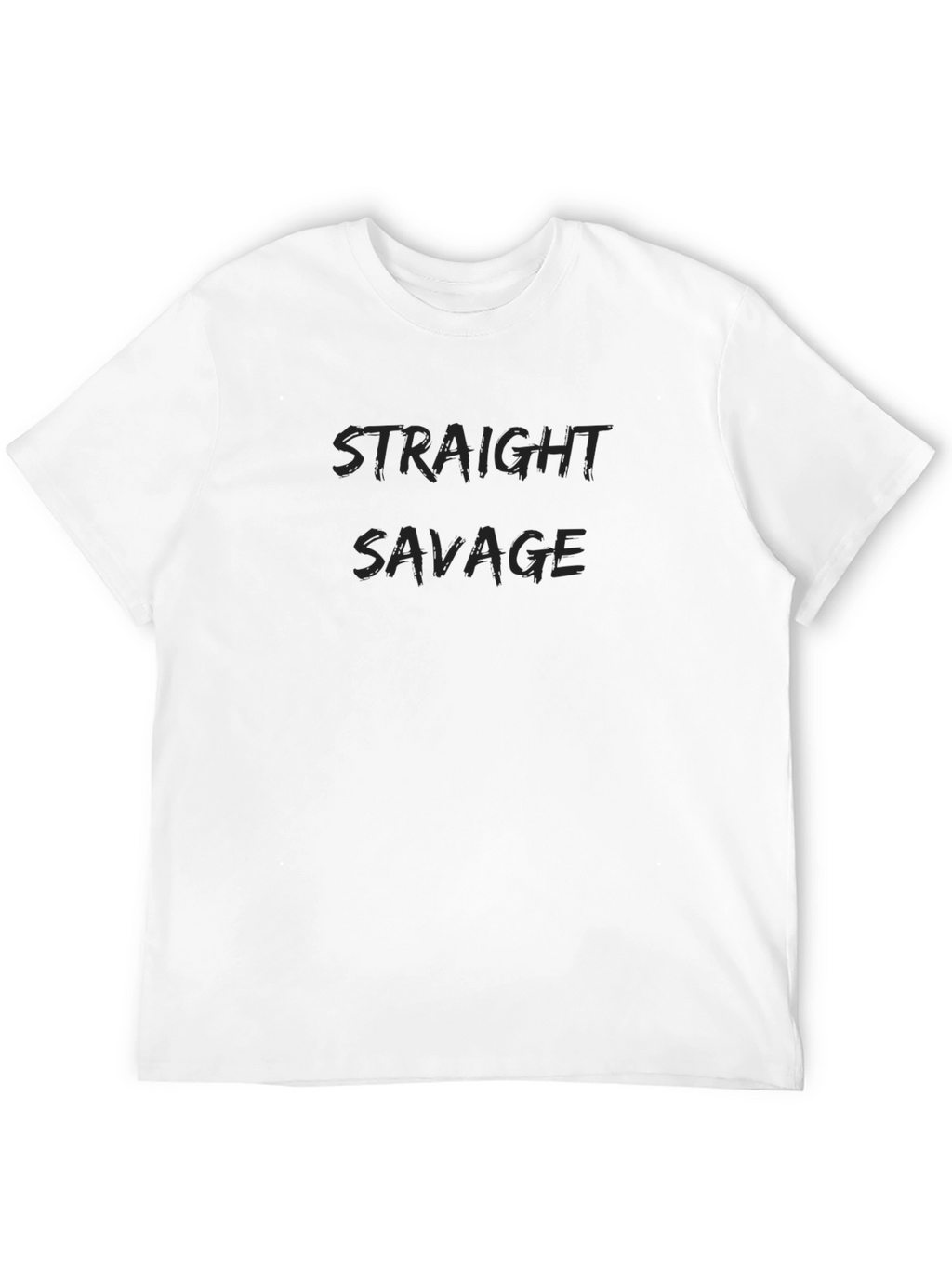 Straight Savage Black Graphic Tee
