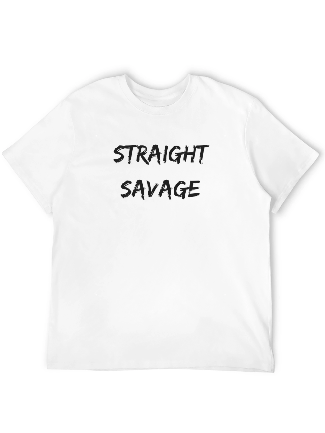 Straight Savage Black Graphic Tee