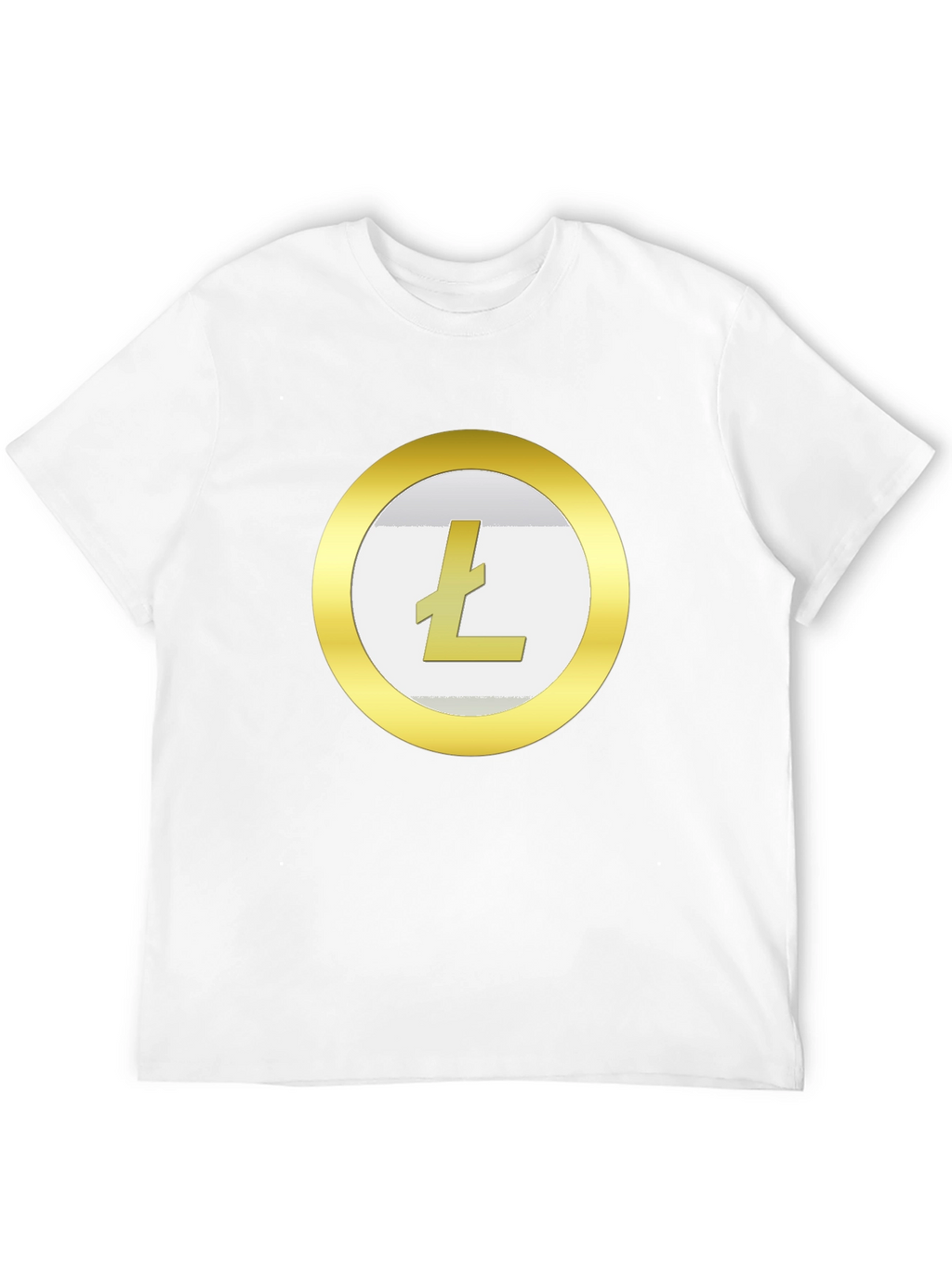 Litecoin Crypto T-Shirt - Gold Coin Design