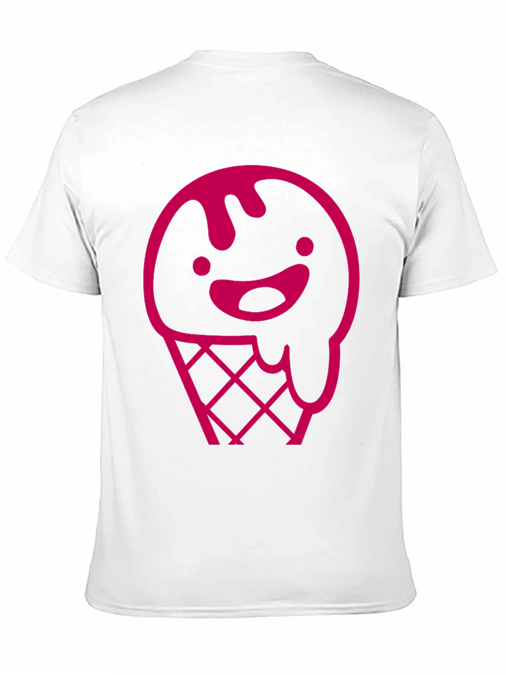 Pink Ice Cream Cone Graphic T-Shirt
