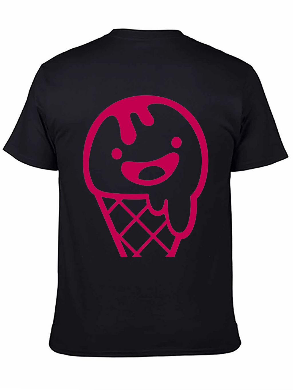 Pink Ice Cream Cone Graphic T-Shirt