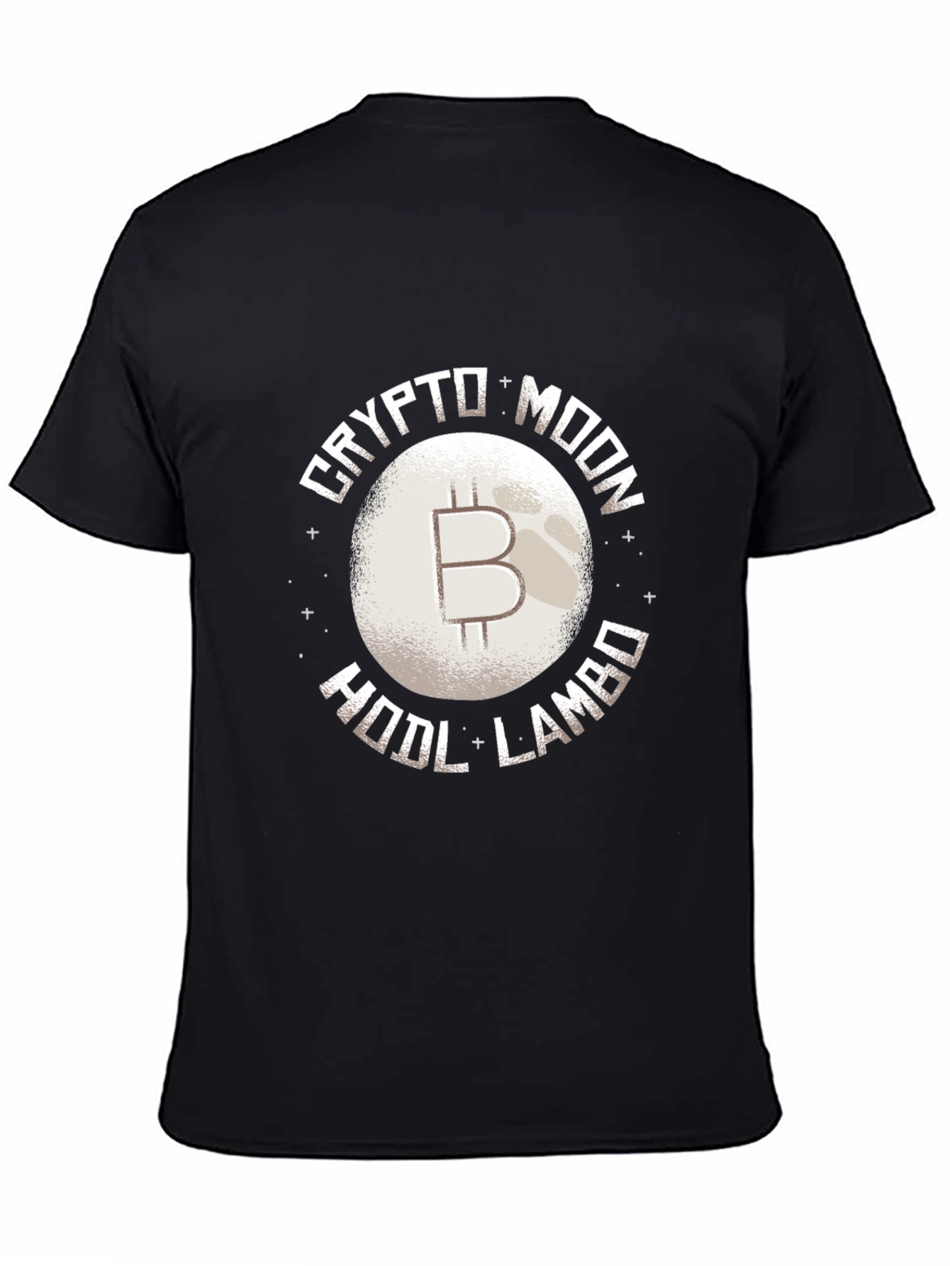 Crypto Moon HODL Lambo Black T-Shirt