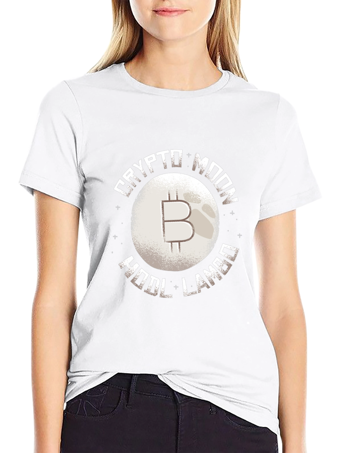 Crypto Moon HODL Lambo Black T-Shirt