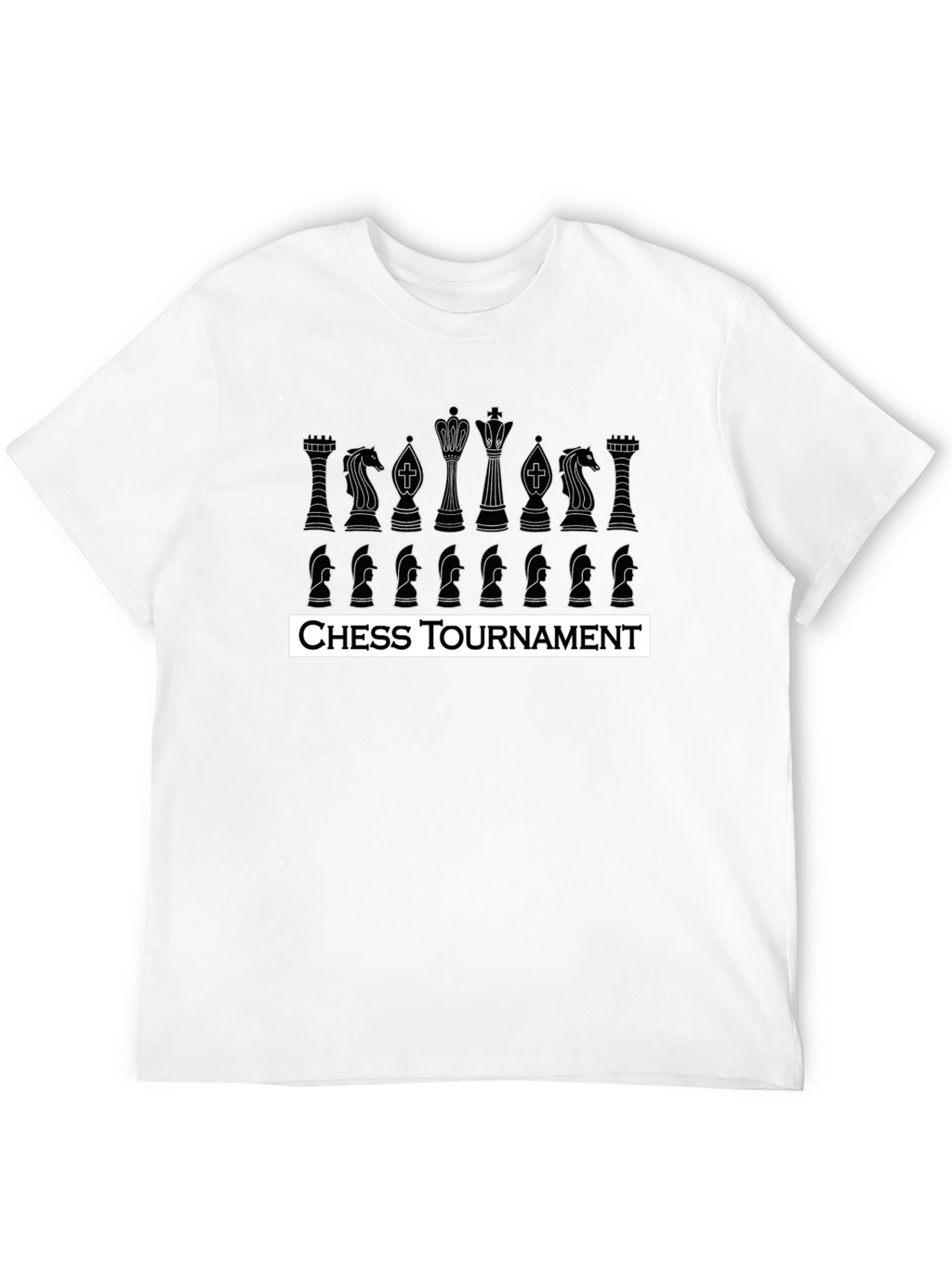 Chess Tournament T-Shirt - Black Cotton Tee