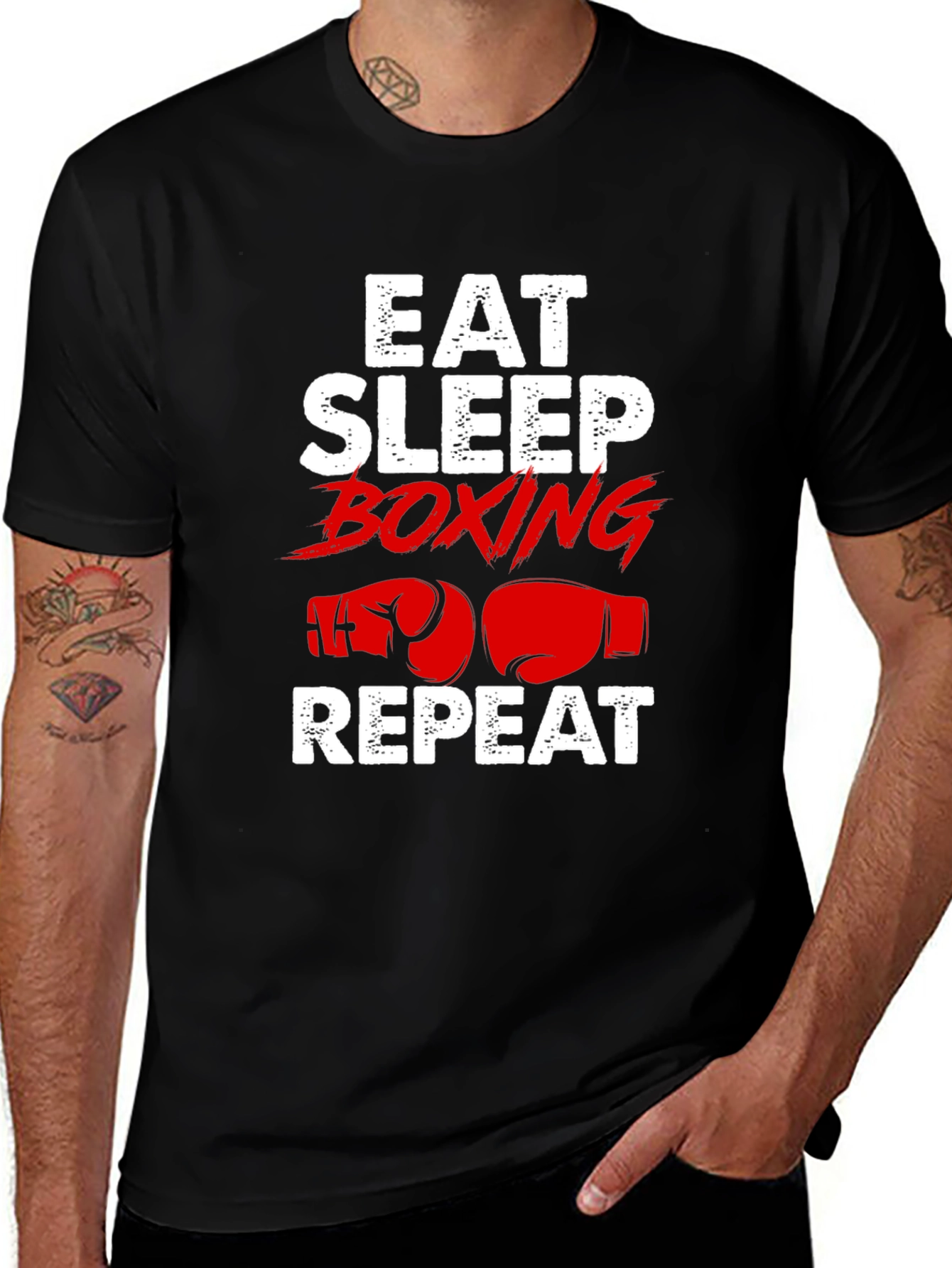 Eat Sleep Boxing Repeat T-Shirt