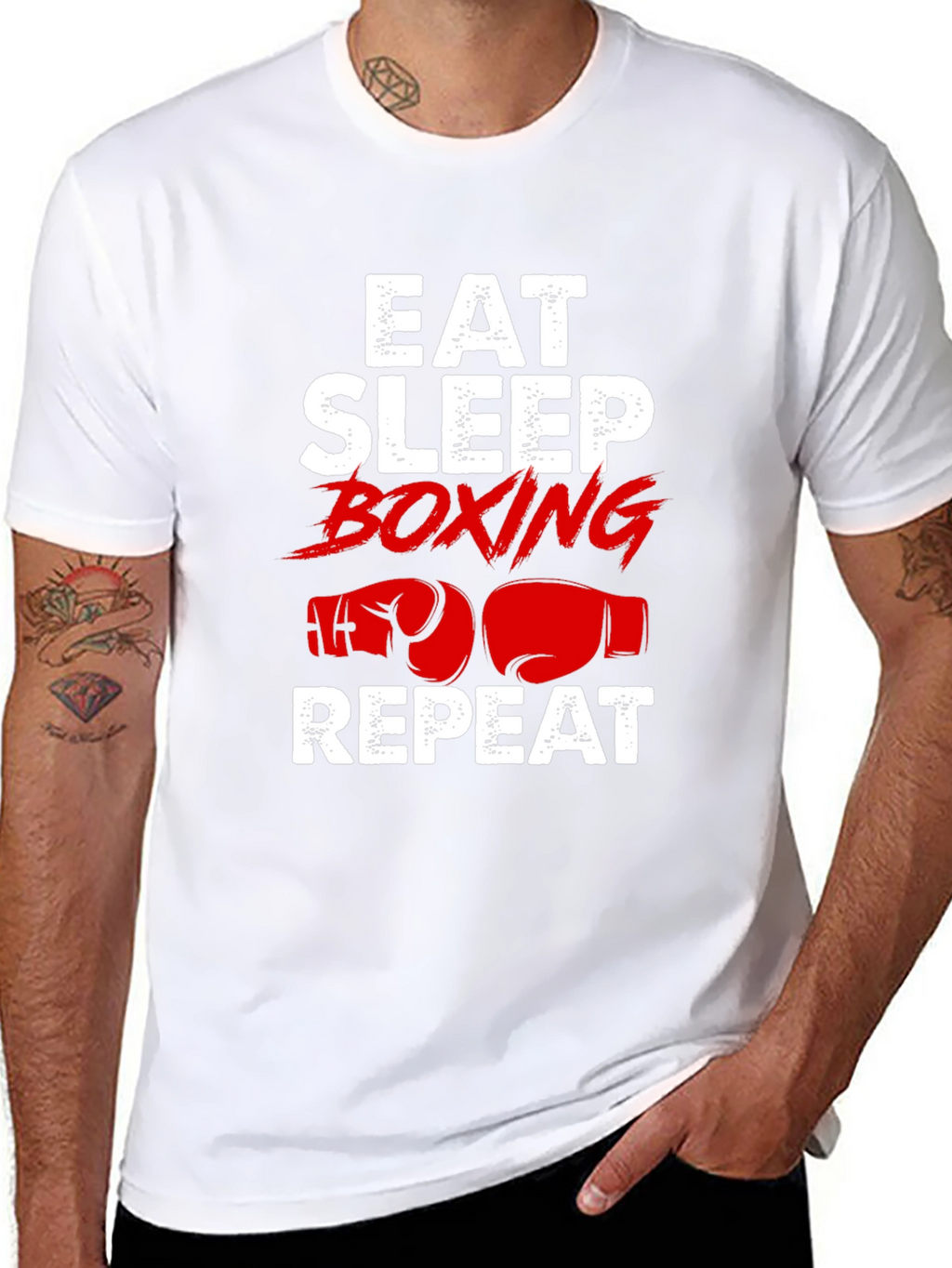 Eat Sleep Boxing Repeat T-Shirt
