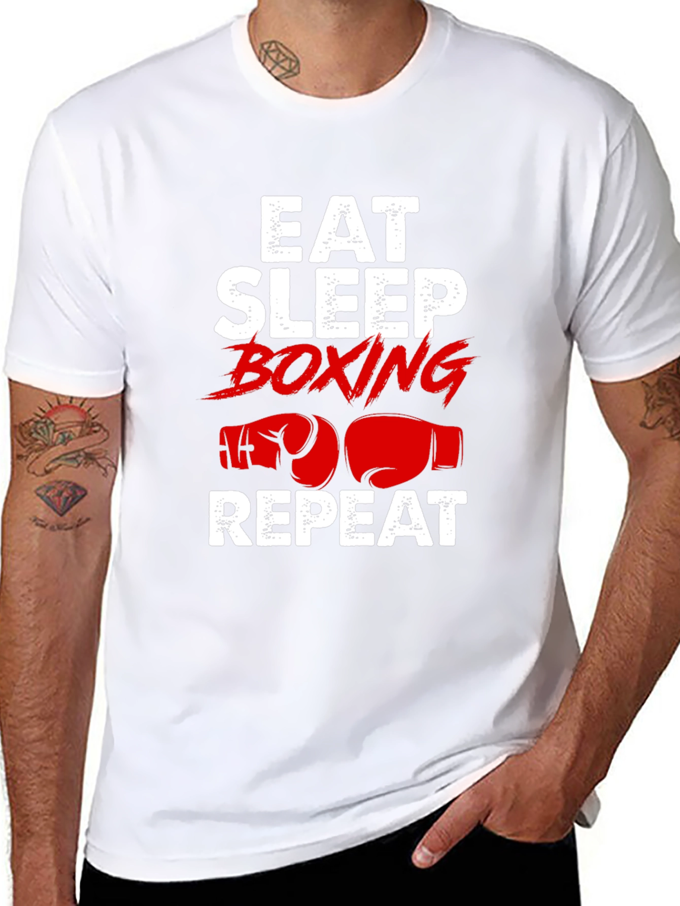 Eat Sleep Boxing Repeat T-Shirt
