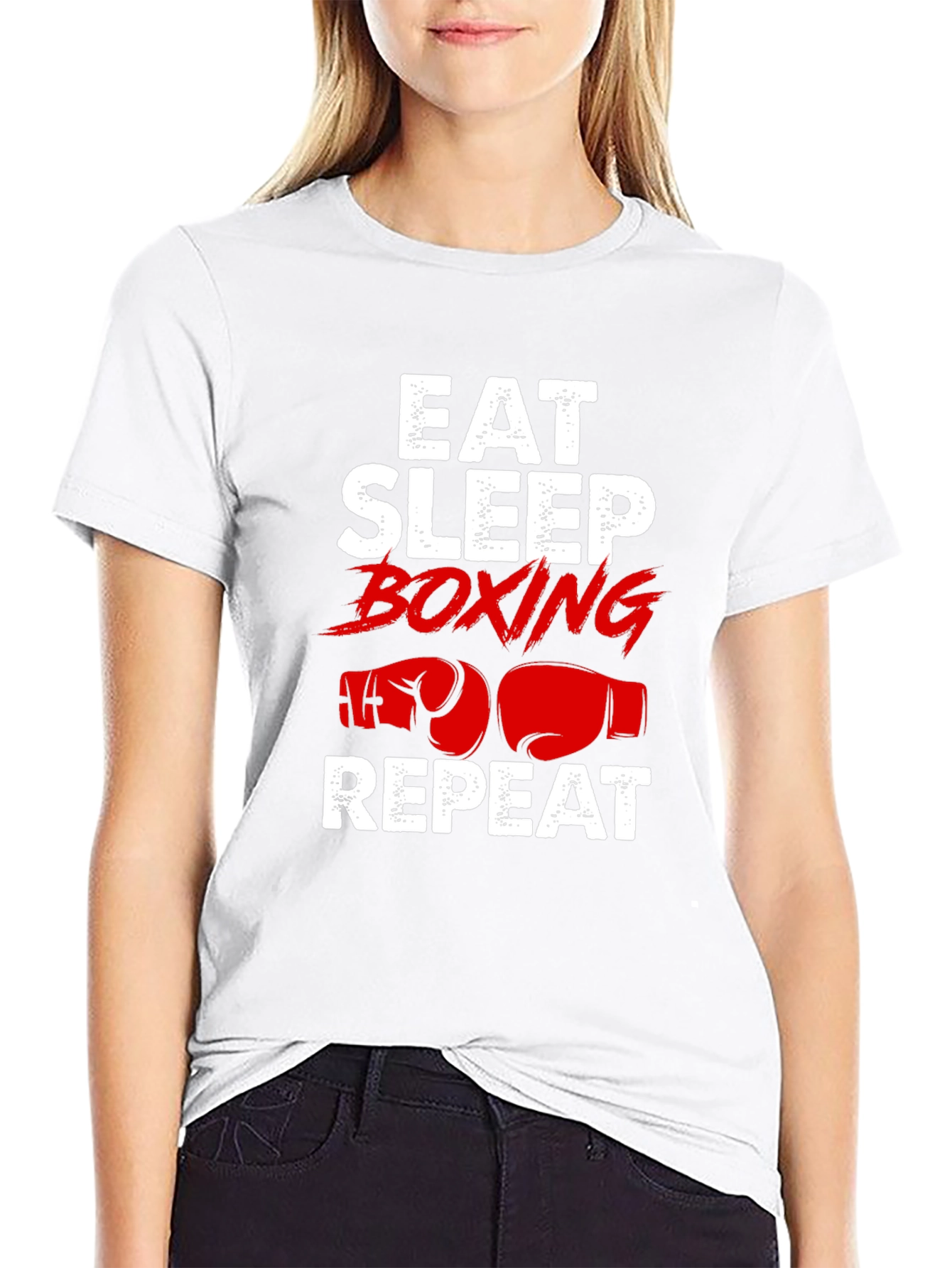 Eat Sleep Boxing Repeat T-Shirt