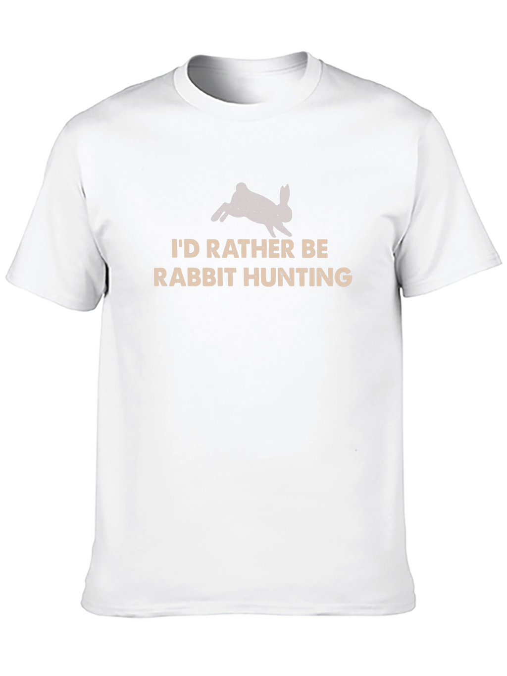 Rabbit Hunting Graphic Tee - Black Cotton Shirt