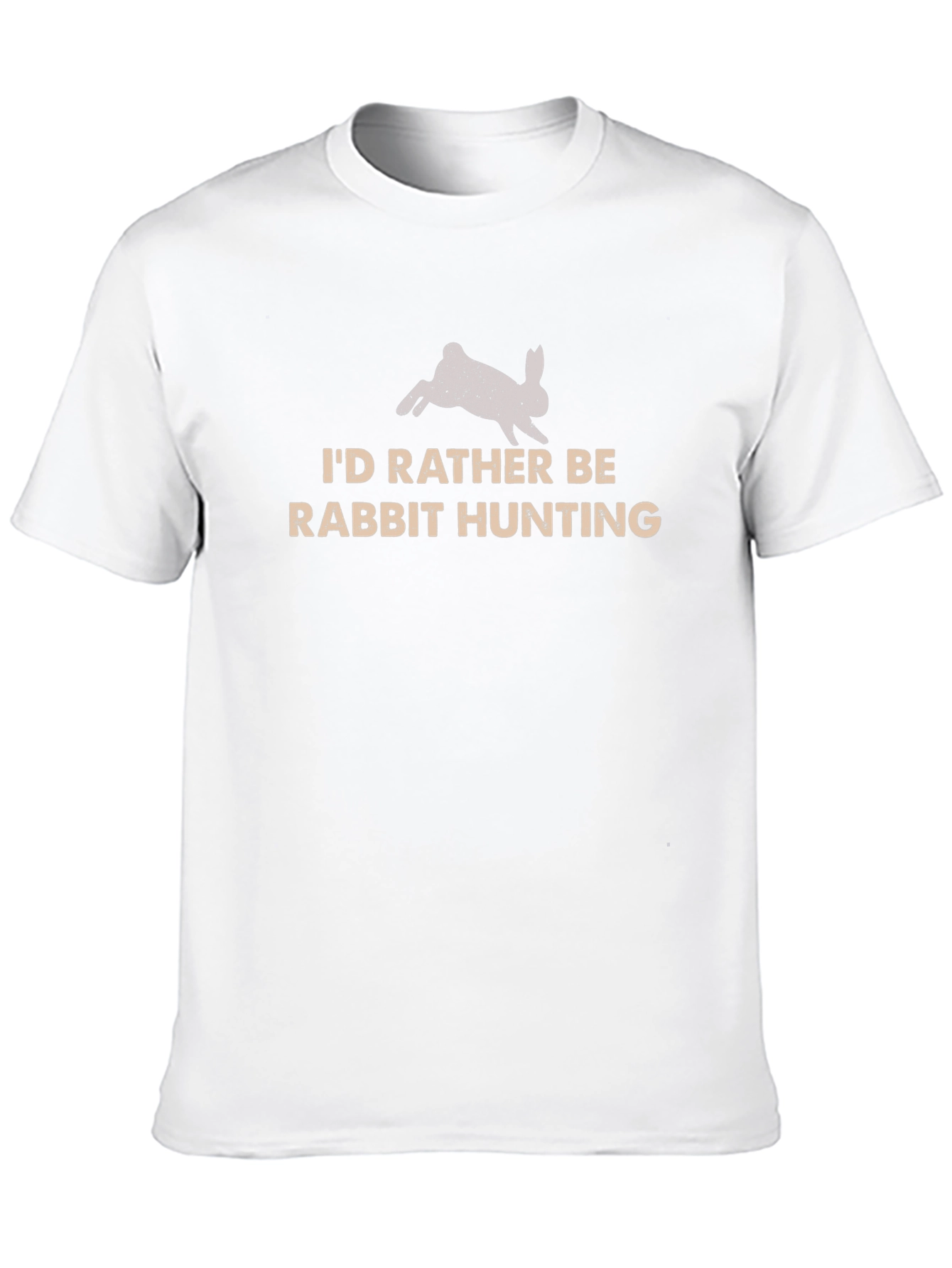 Rabbit Hunting Graphic Tee - Black Cotton Shirt