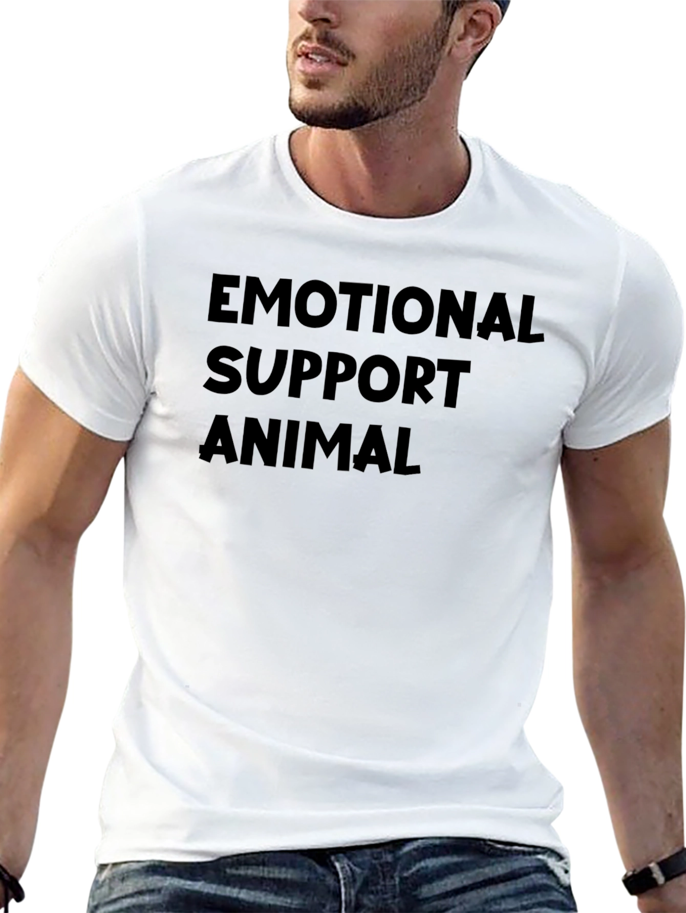 Emotional Support Animal Black T-Shirt