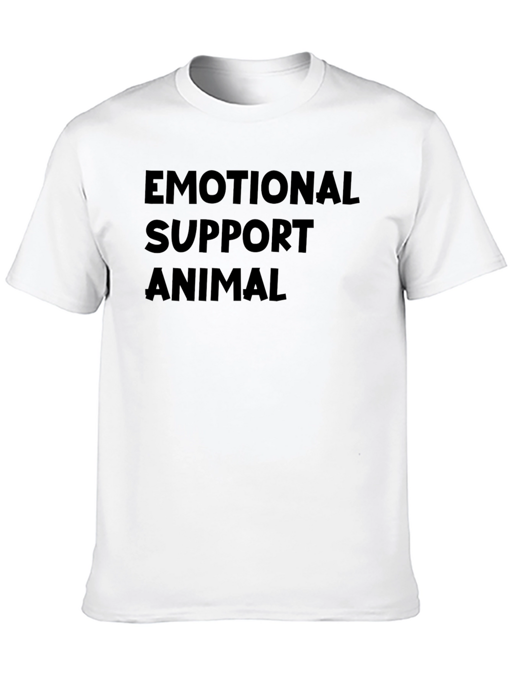 Emotional Support Animal Black T-Shirt