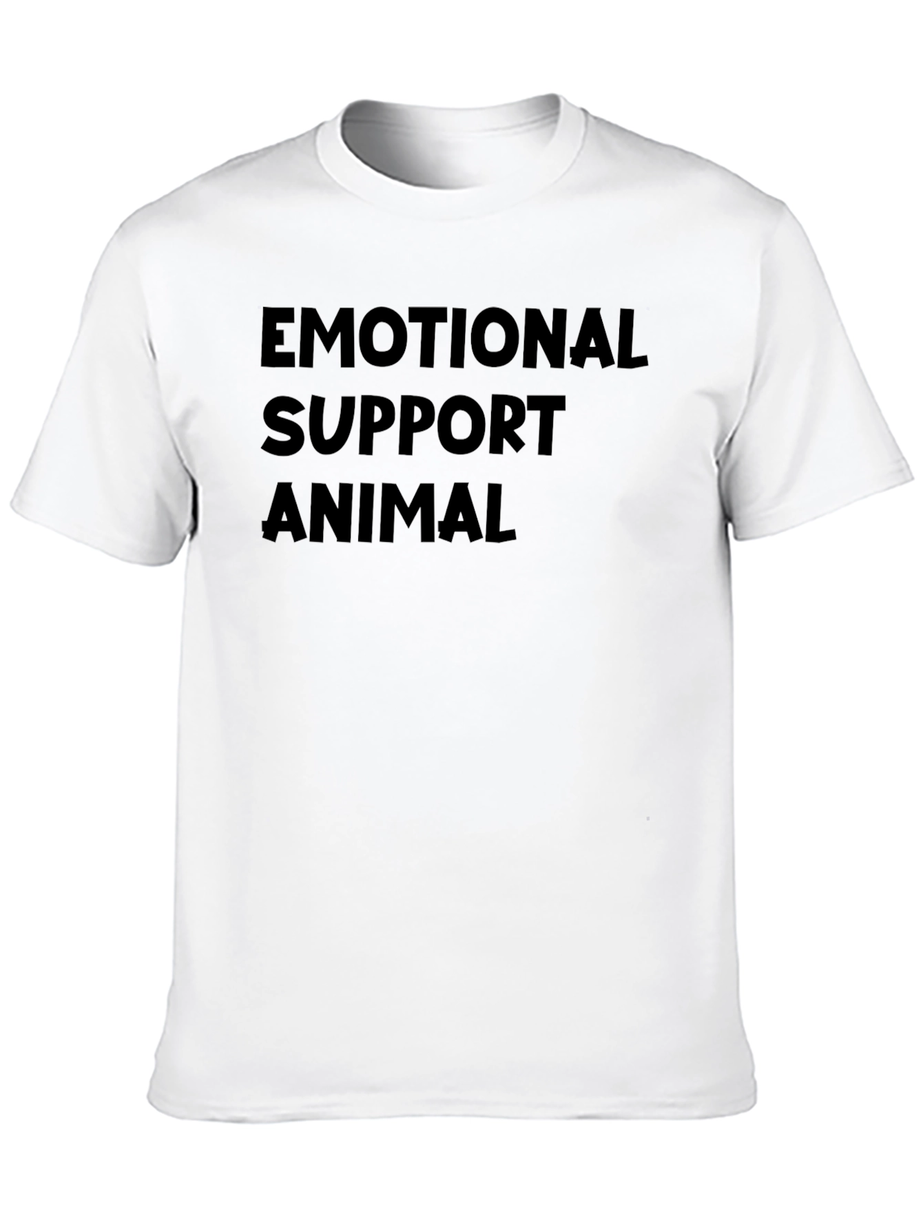 Emotional Support Animal Black T-Shirt