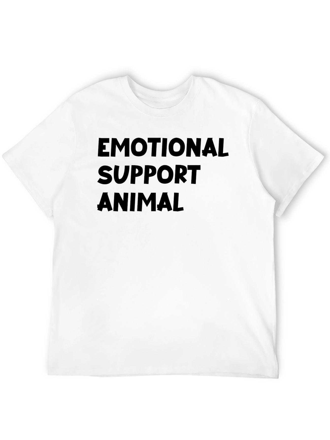 Emotional Support Animal Black T-Shirt