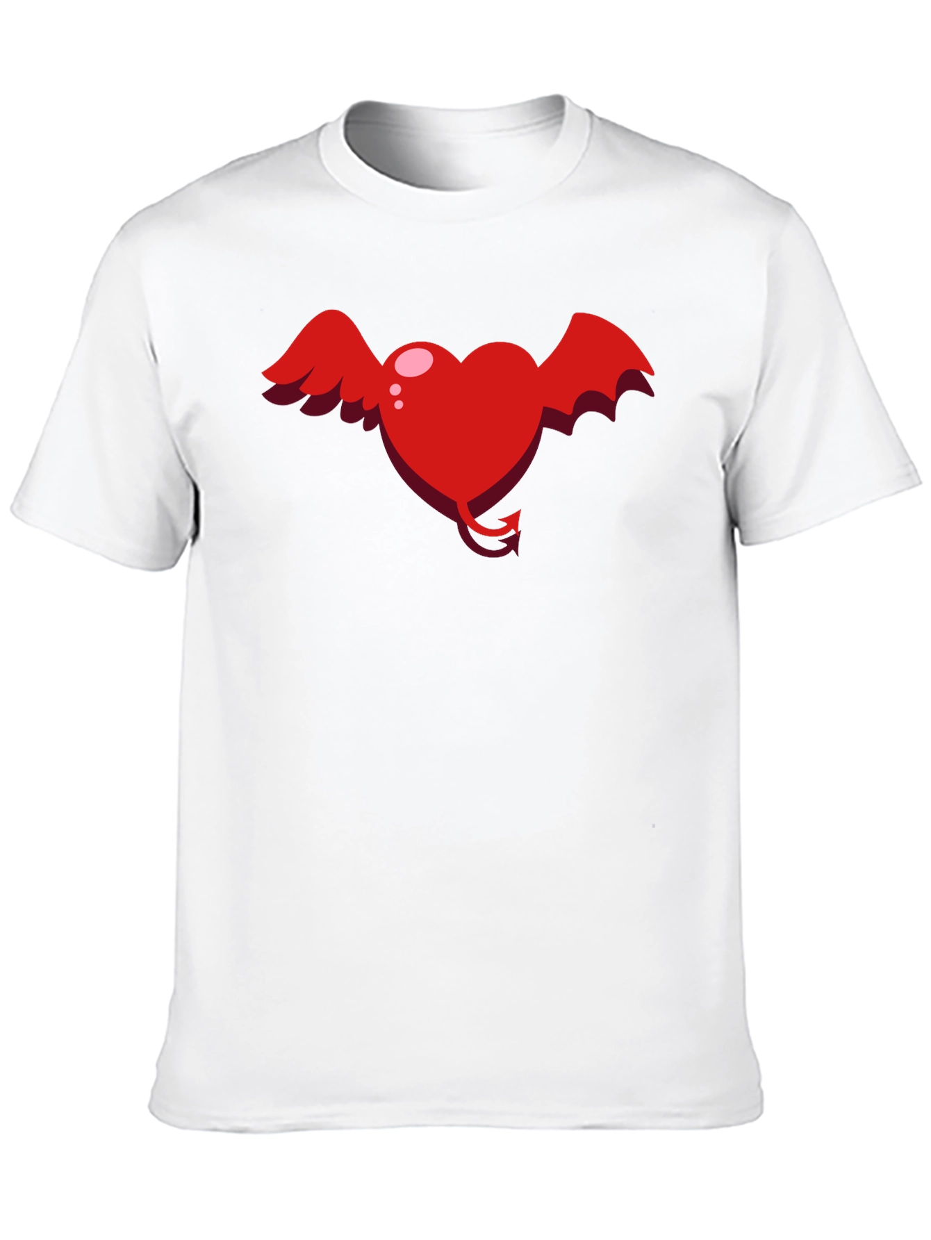 Heart Devil Winged Graphic Tee - Unisex