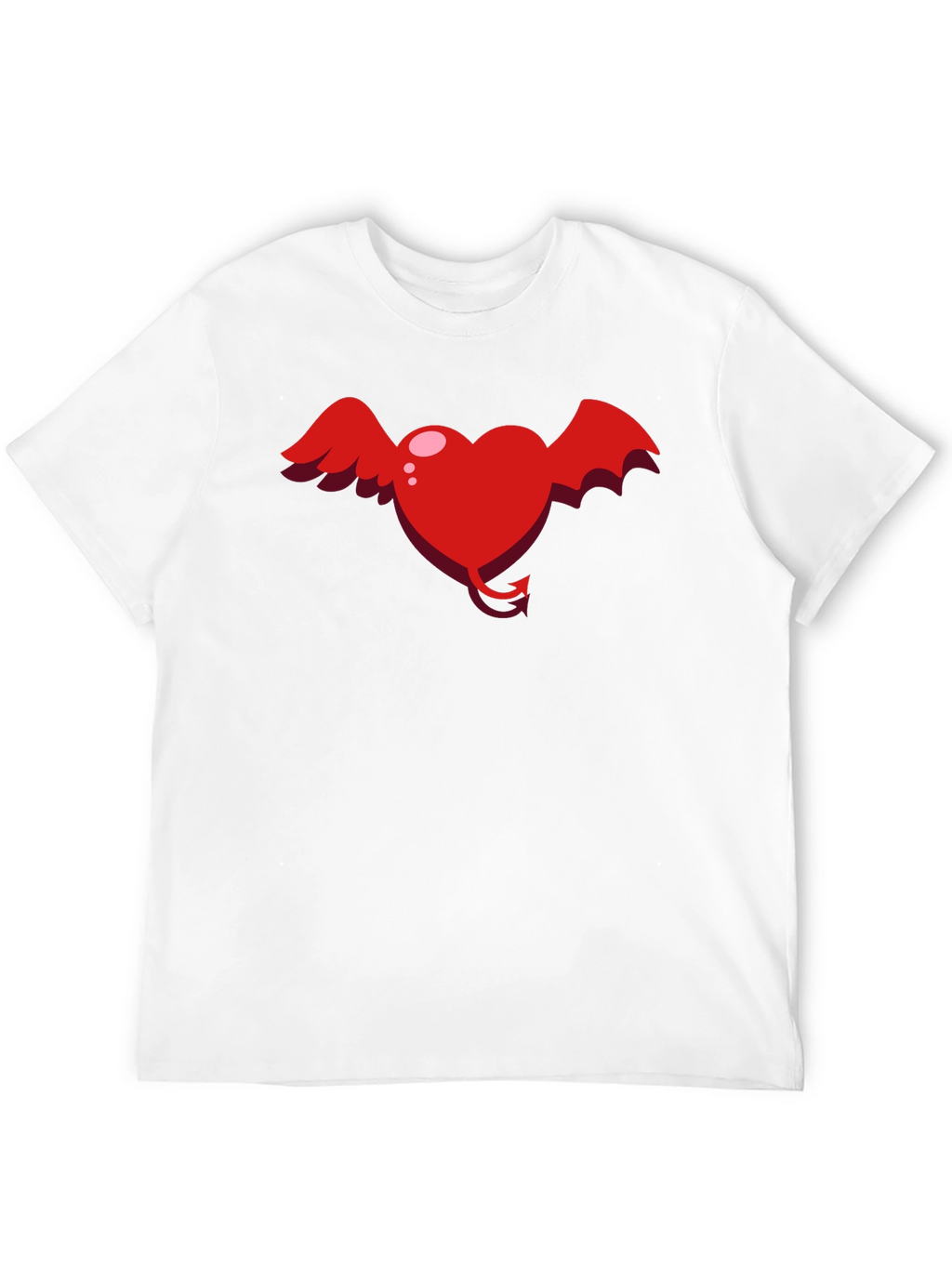 Heart Devil Winged Graphic Tee - Unisex