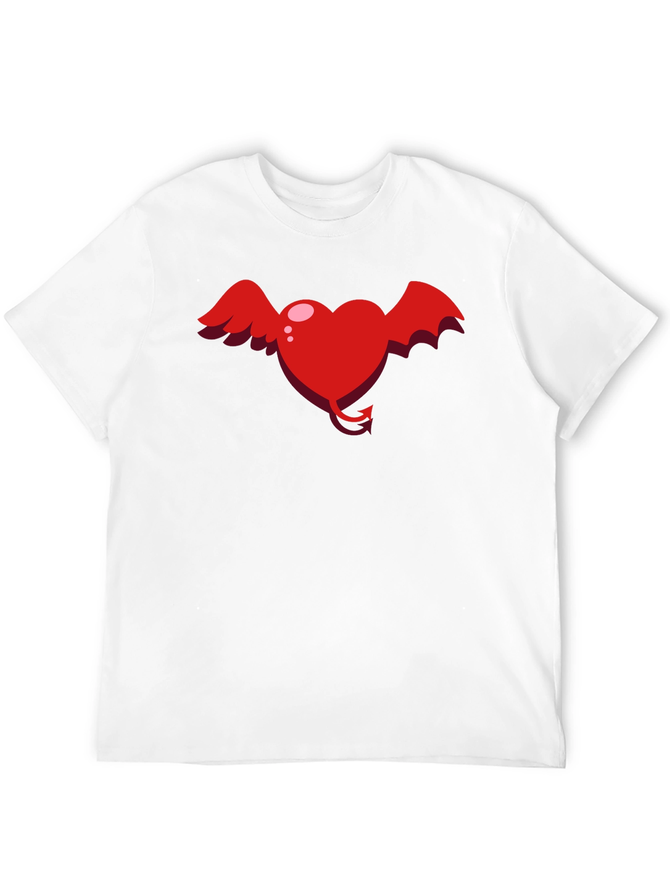 Heart Devil Winged Graphic Tee - Unisex