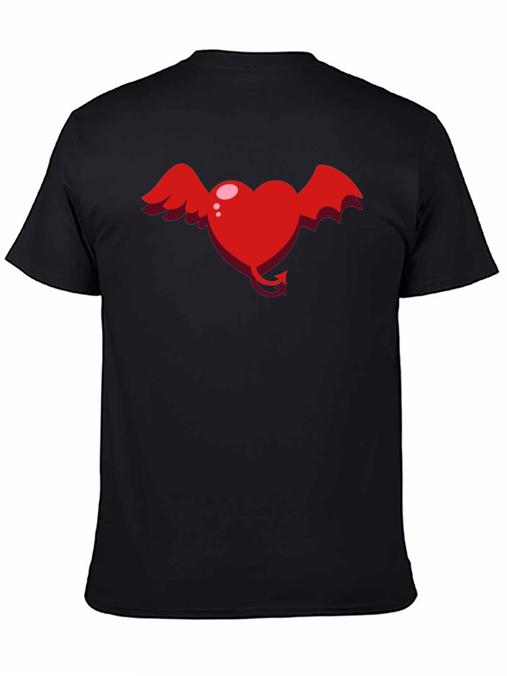Heart Devil Winged Graphic Tee - Unisex