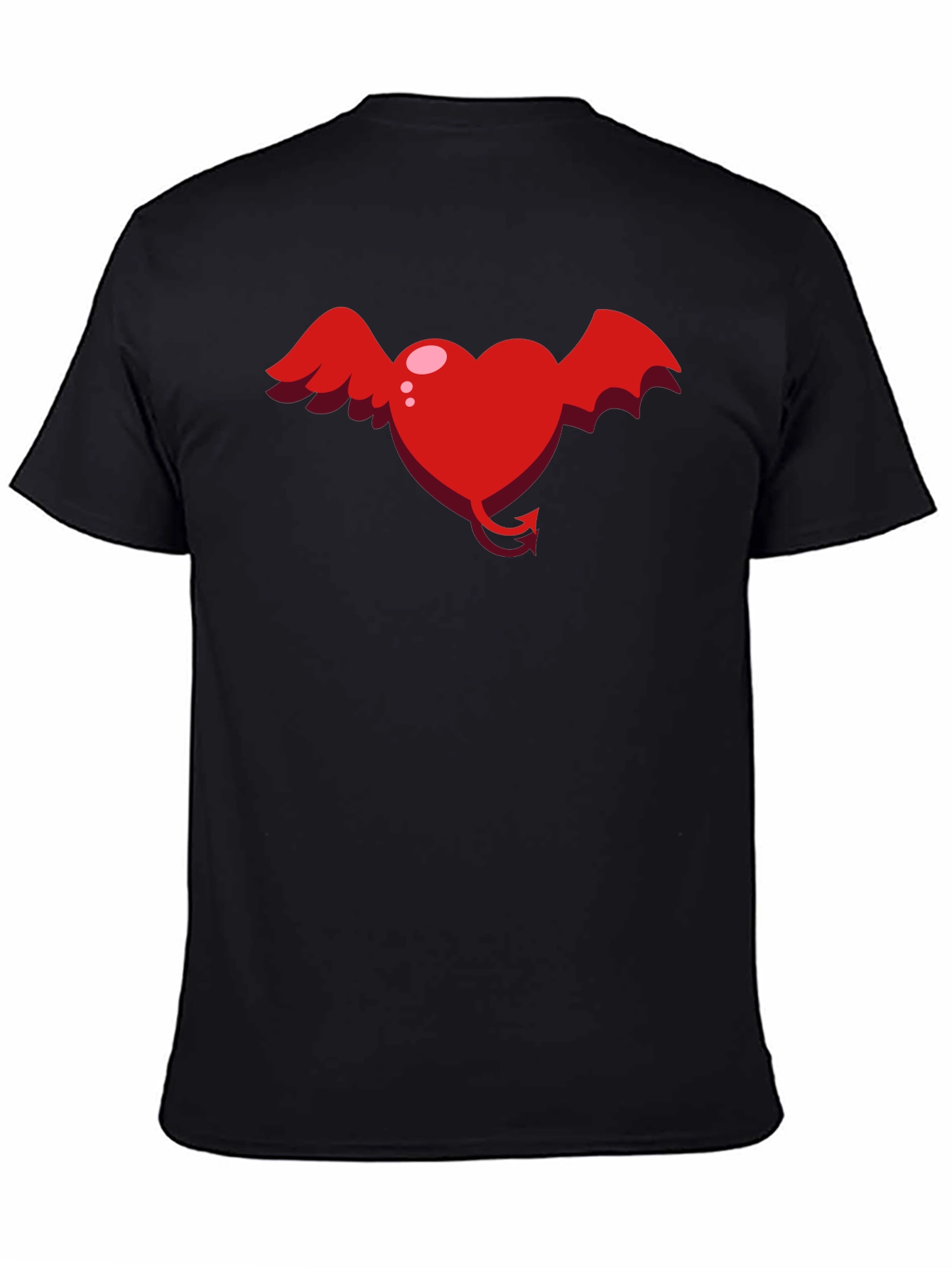 Heart Devil Winged Graphic Tee - Unisex