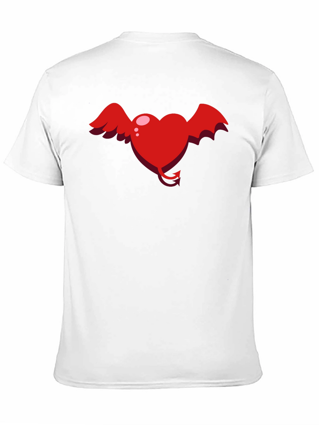 Heart Devil Winged Graphic Tee - Unisex