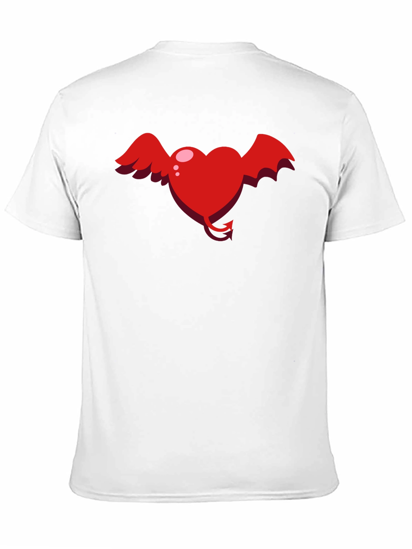 Heart Devil Winged Graphic Tee - Unisex