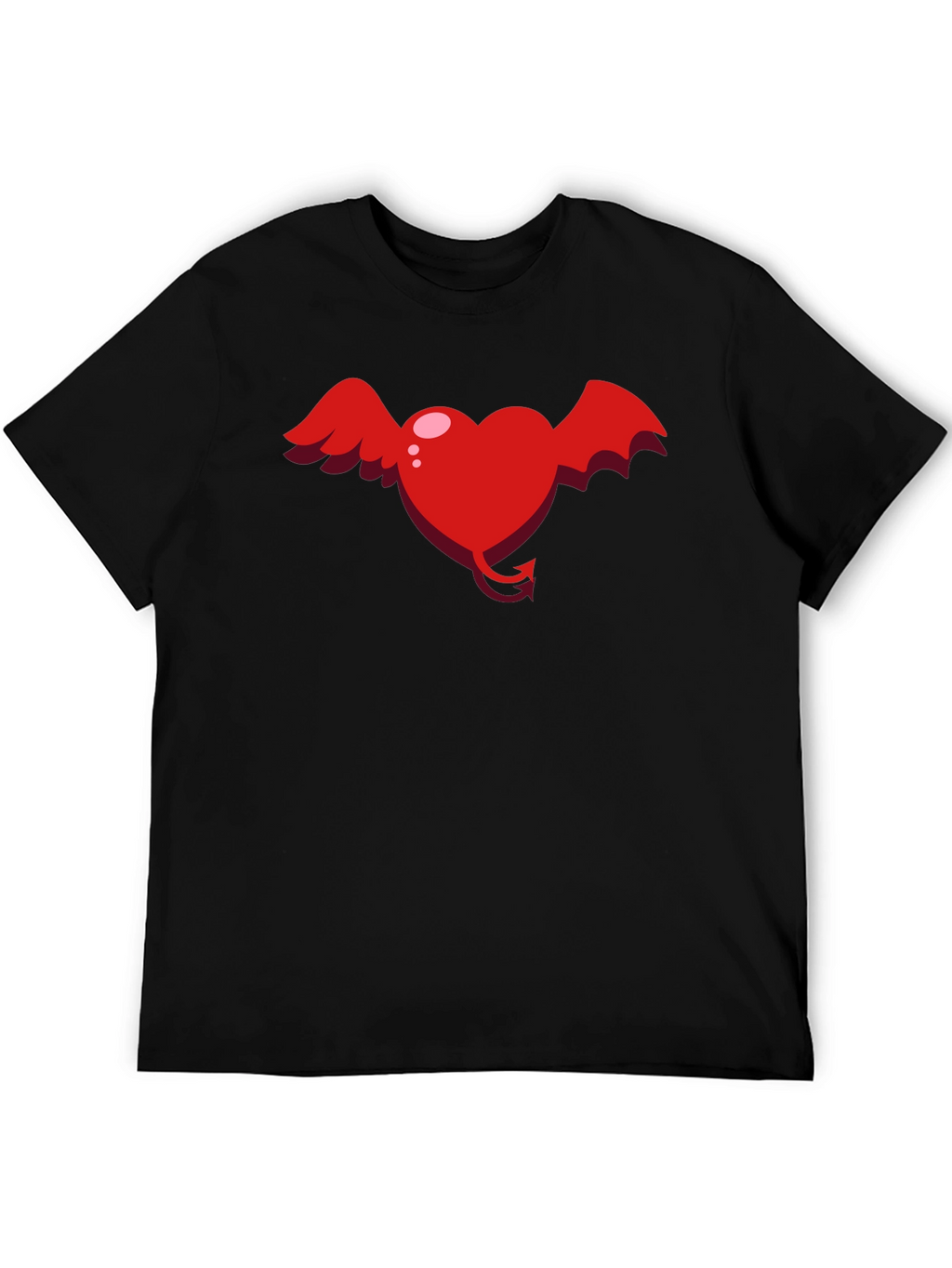 Heart Devil Winged Graphic Tee - Unisex