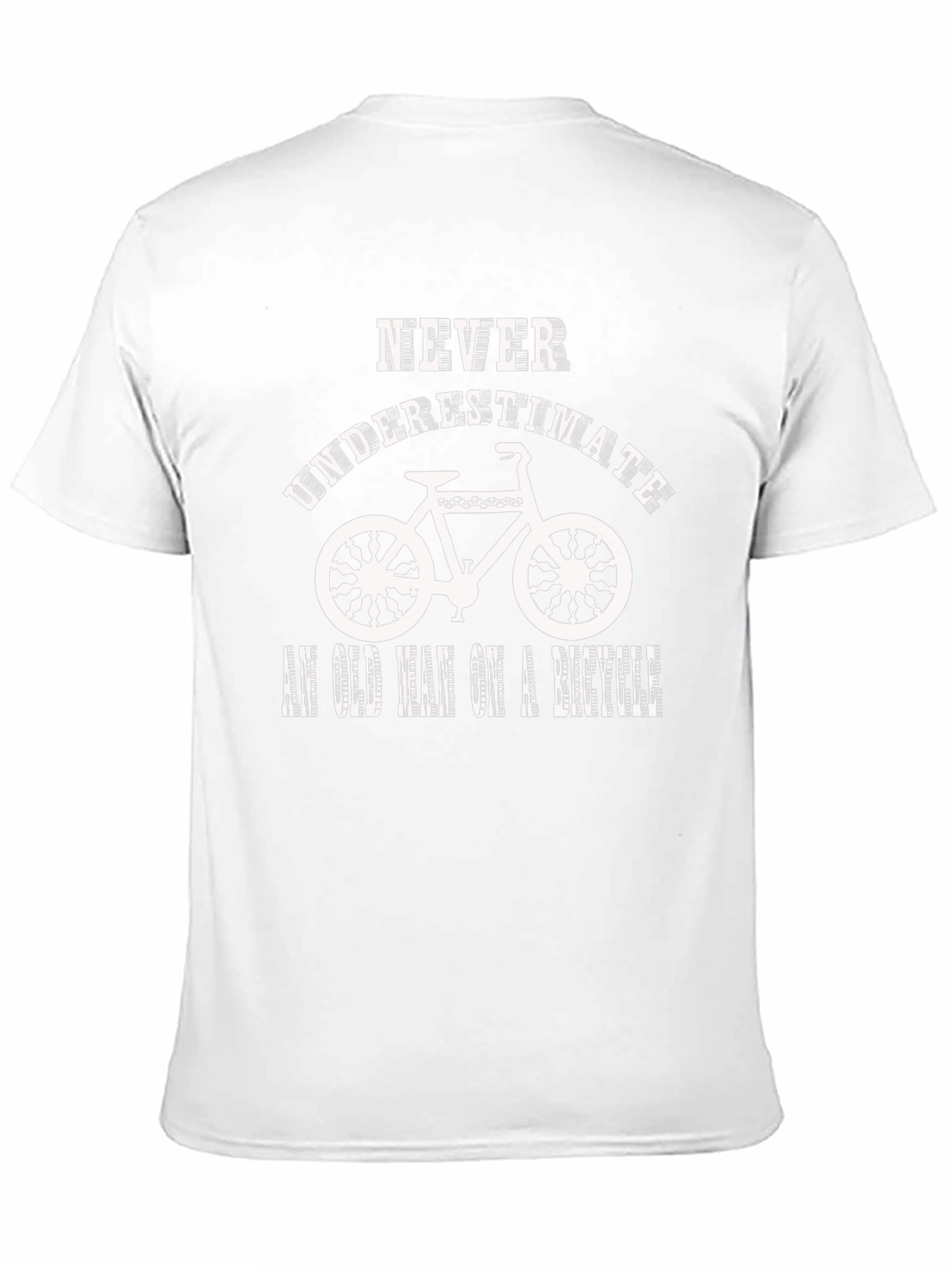 Never Underestimate an Old Man on a Bicycle T-Shirt