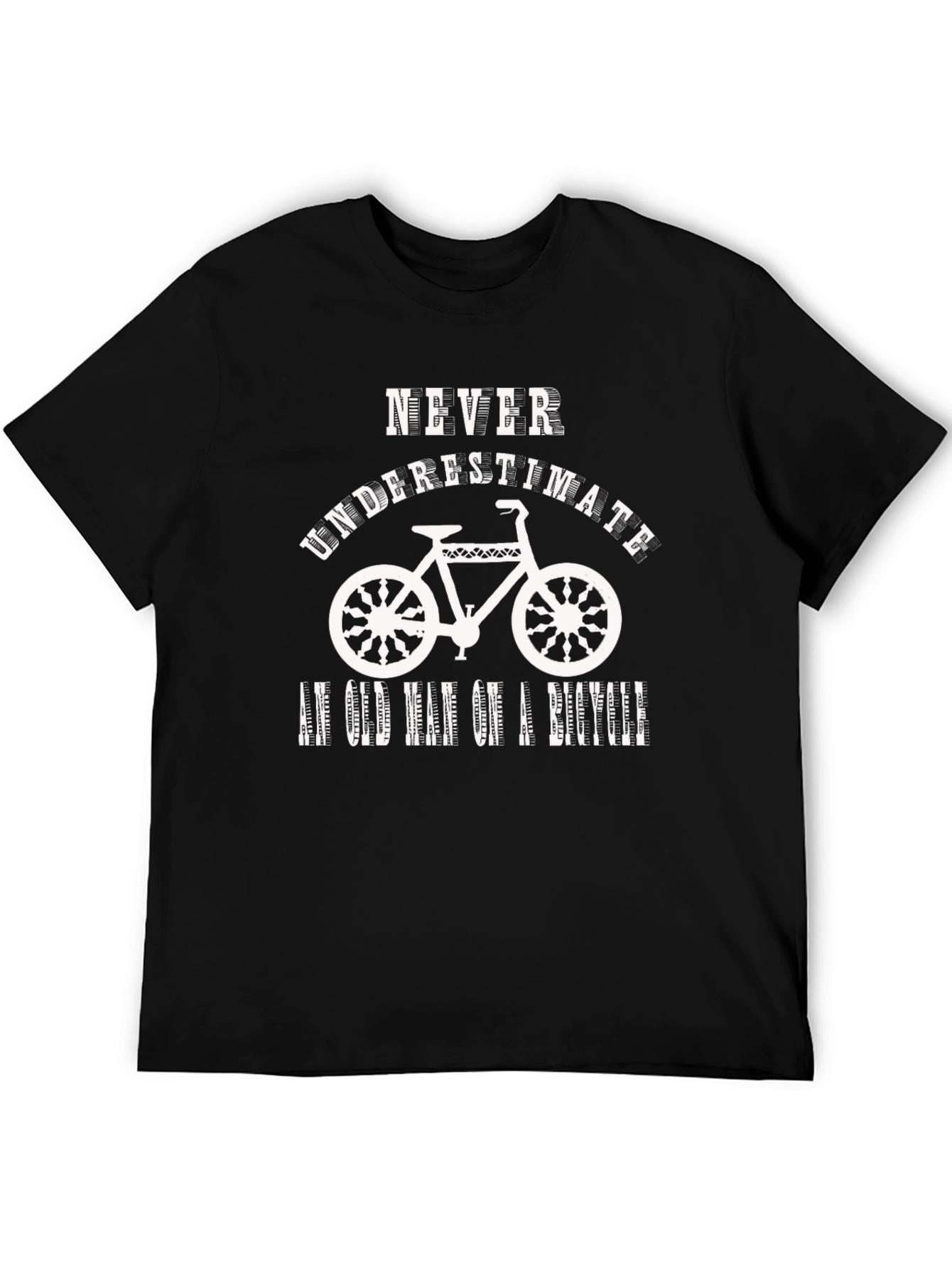 Never Underestimate an Old Man on a Bicycle T-Shirt