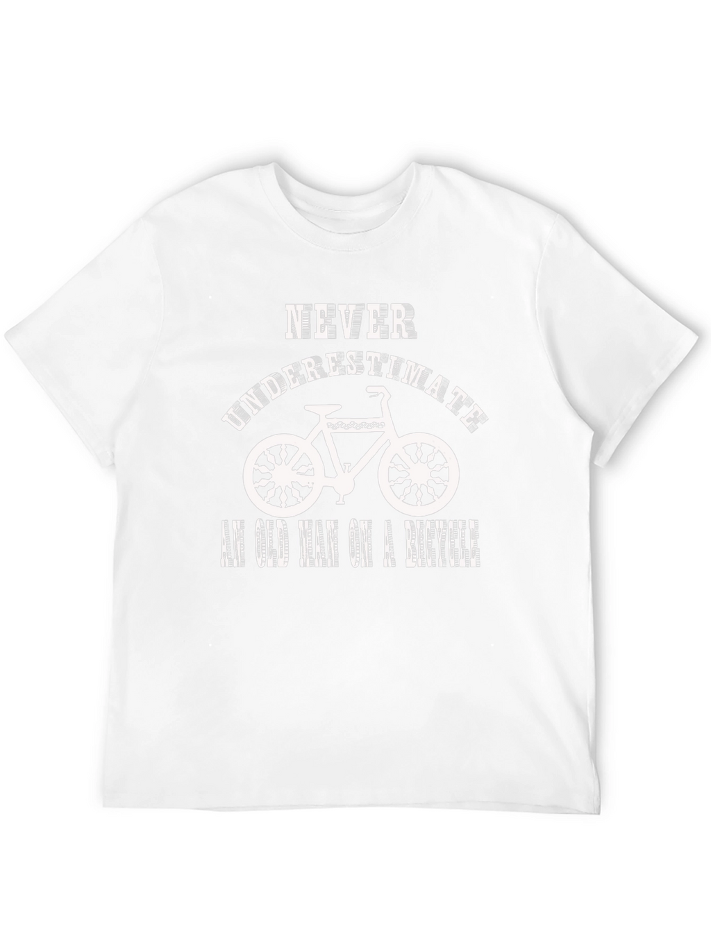 Never Underestimate an Old Man on a Bicycle T-Shirt