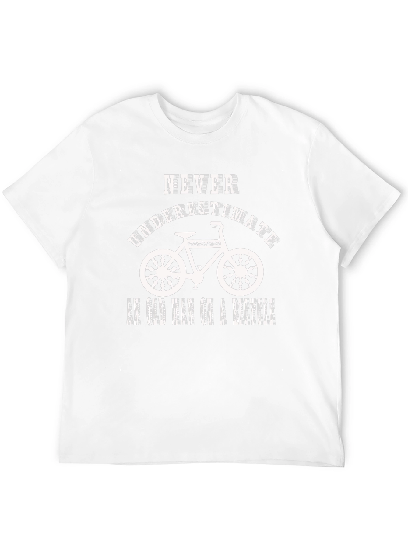 Never Underestimate an Old Man on a Bicycle T-Shirt