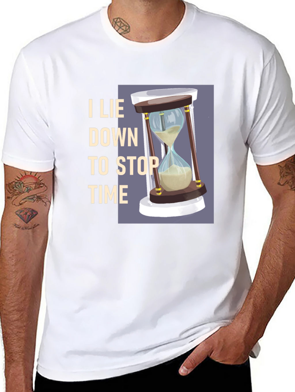 I Lie Down to Stop Time Graphic Tee