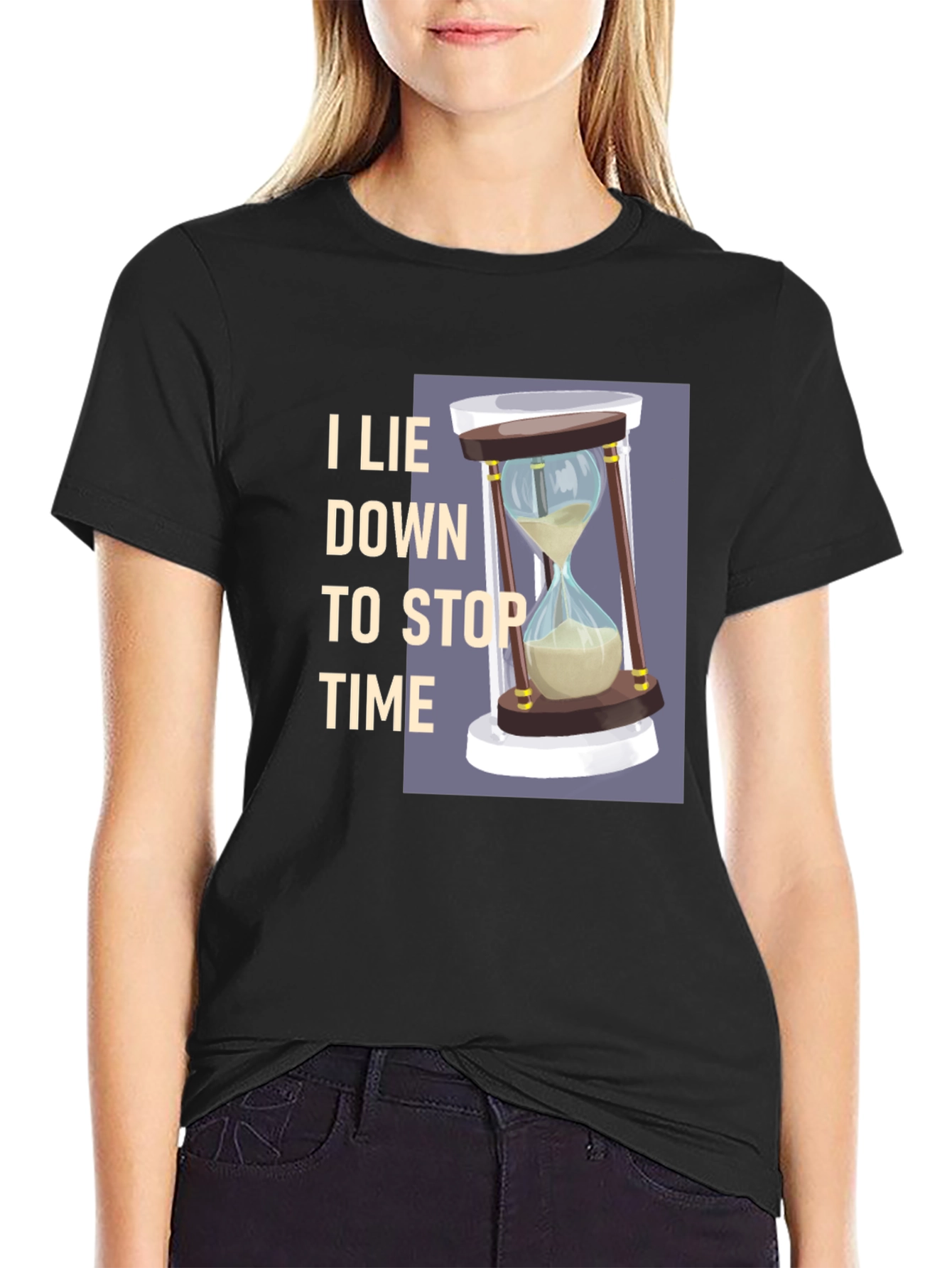 I Lie Down to Stop Time Graphic Tee